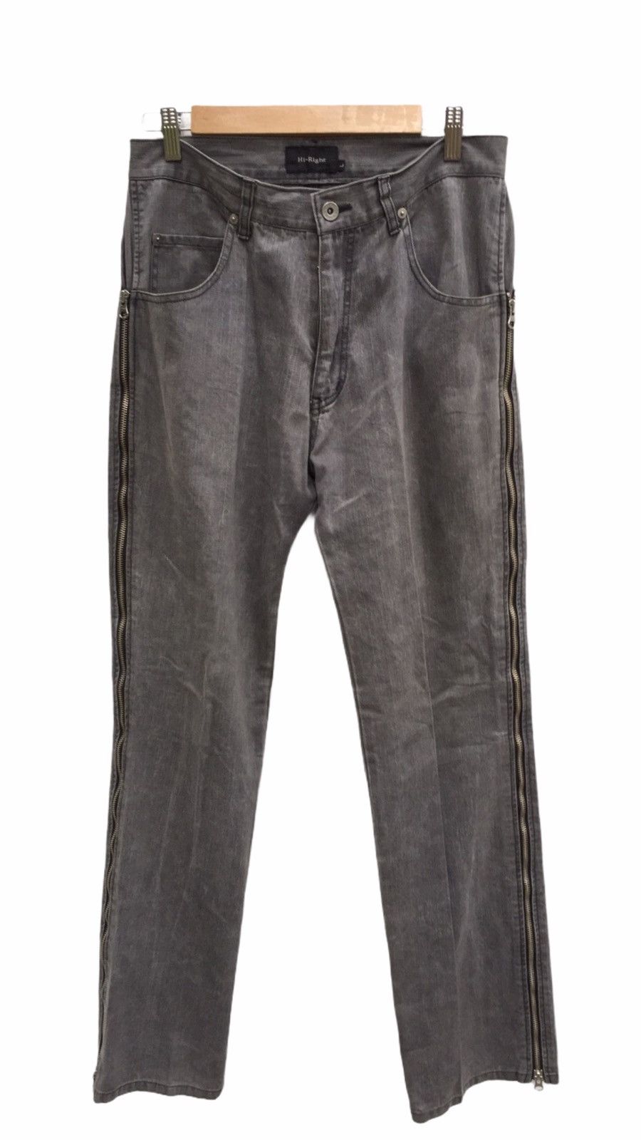 Designer × Japanese Brand Hi-Right Zipper Jeans Japanese Designer Trousers Pants Size US 31 - 2 Thumbnail