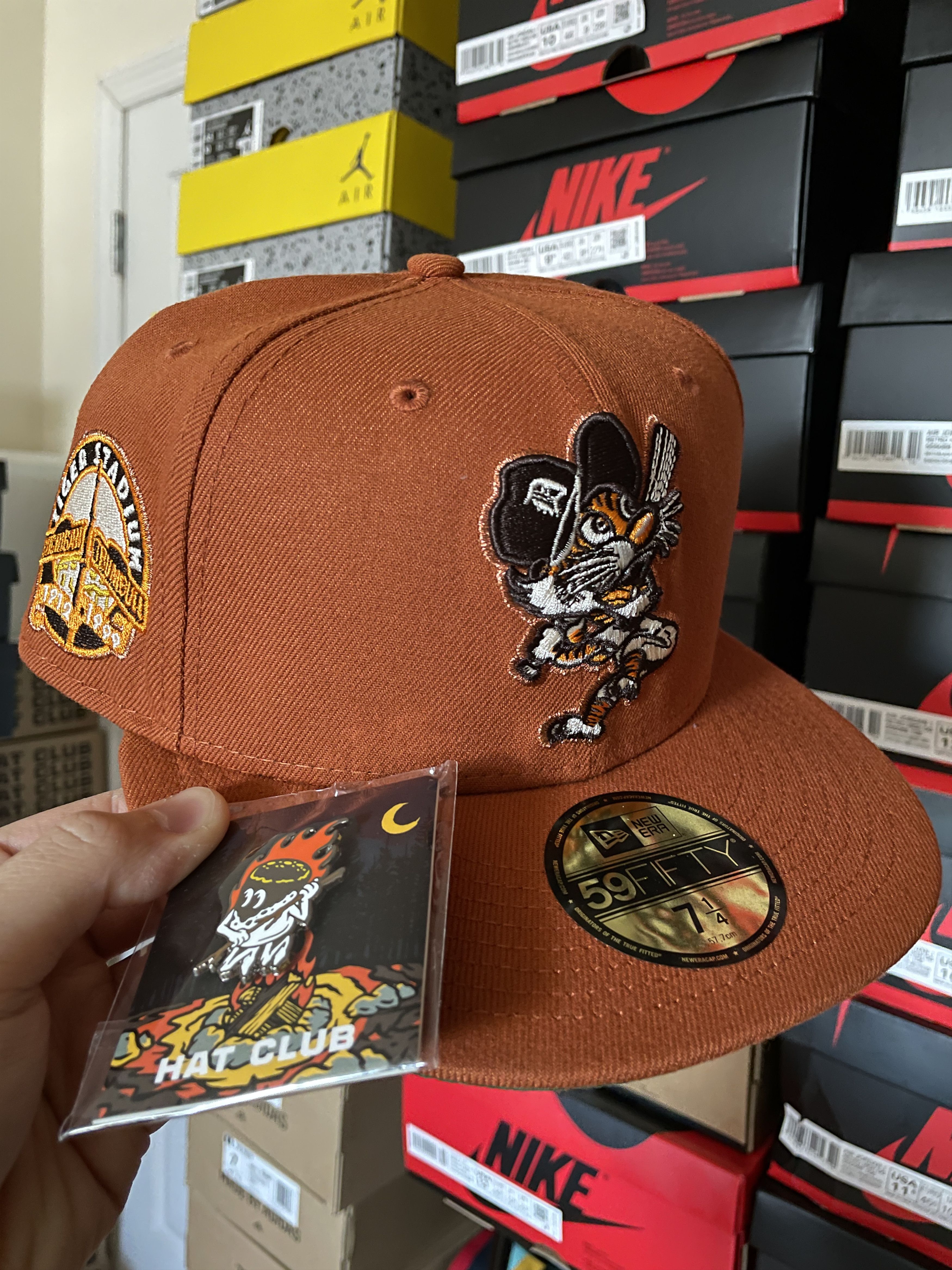 Hat Club × MLB × New Era 7 1/4 Hatclub Campfire Detroit Tigers Orange Green Swinging Size ONE SIZE - 1 Thumbnail