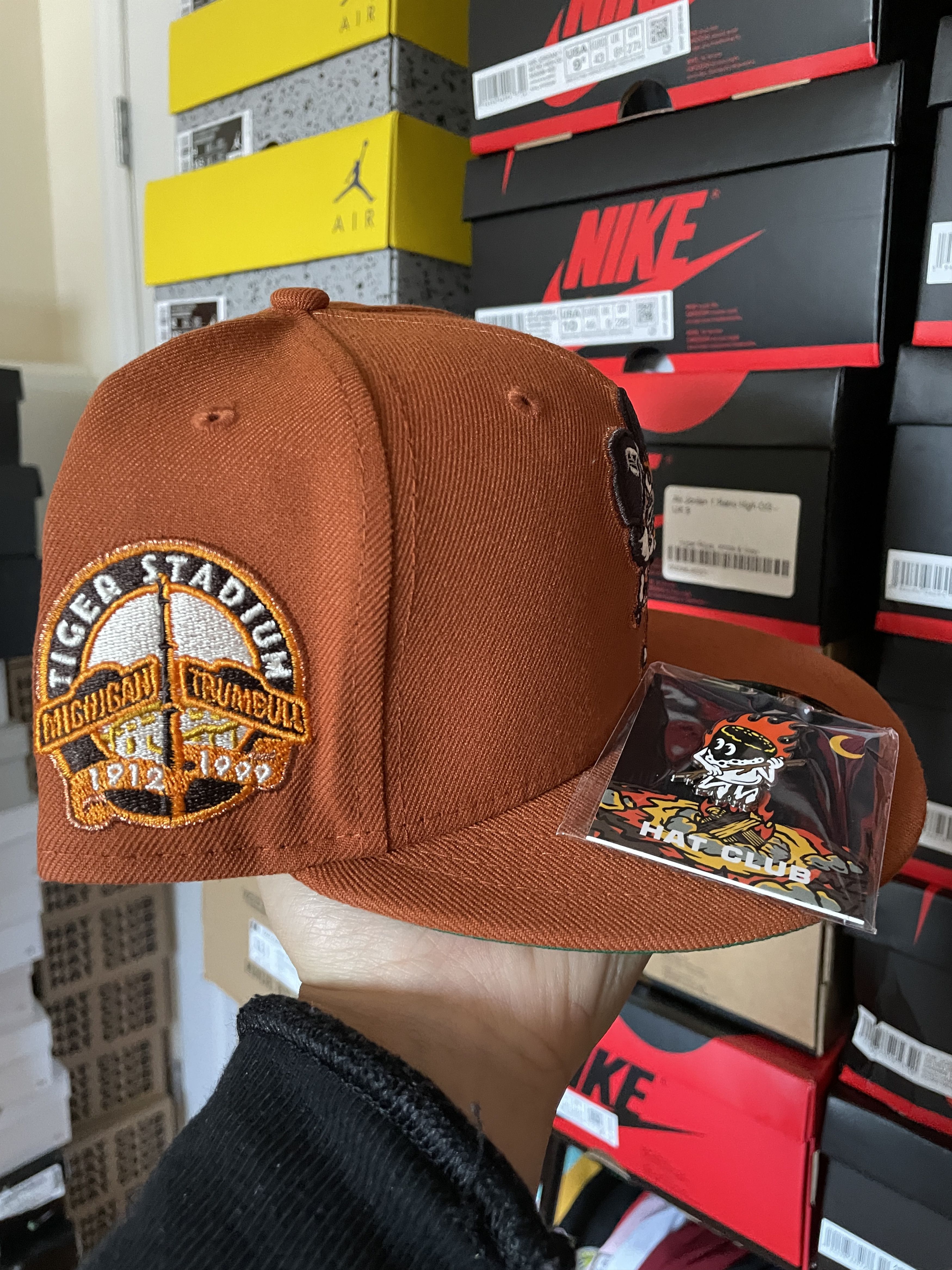 Hat Club × MLB × New Era 7 1/4 Hatclub Campfire Detroit Tigers Orange Green Swinging Size ONE SIZE - 3 Thumbnail