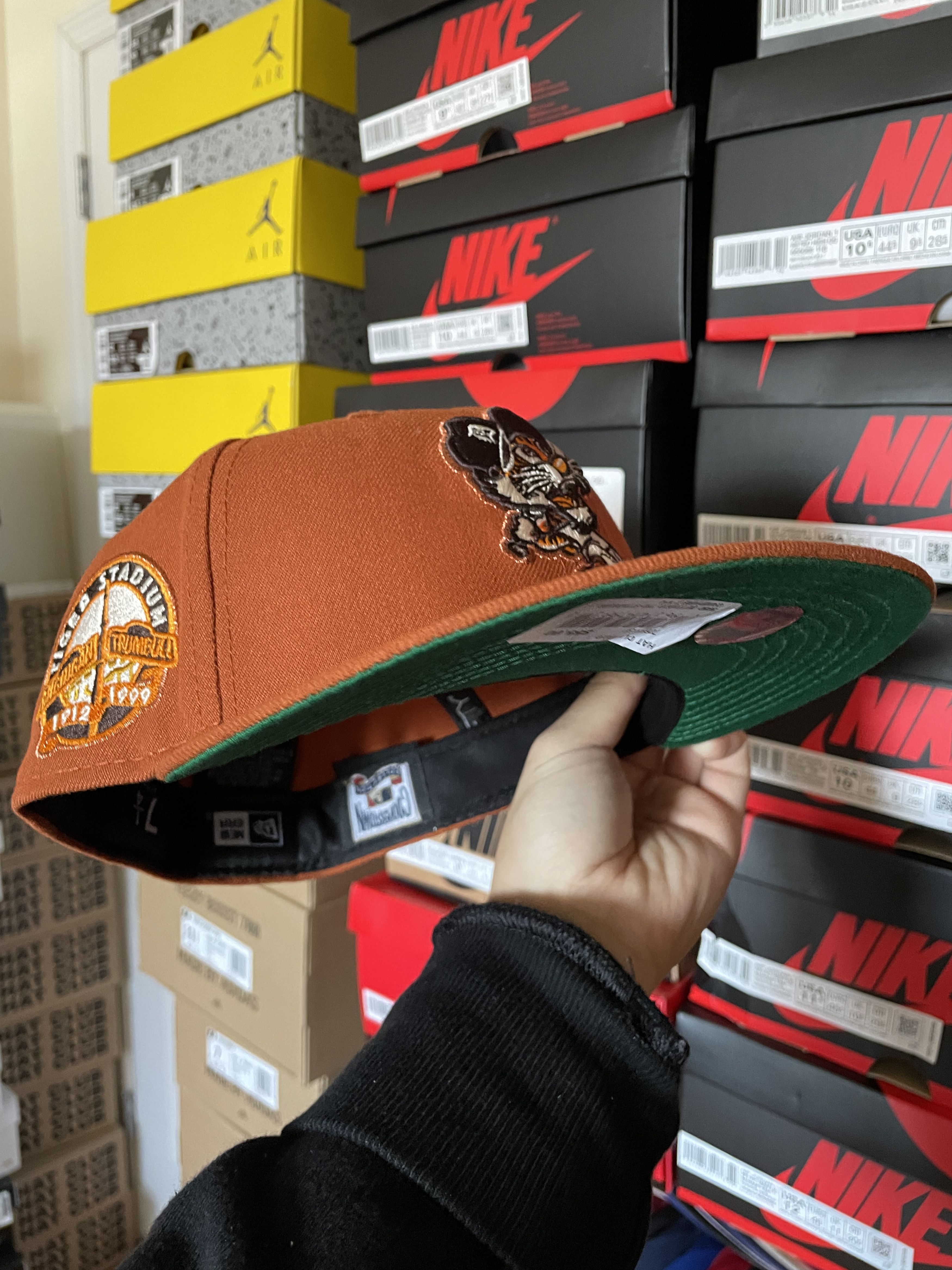 Hat Club × MLB × New Era 7 1/4 Hatclub Campfire Detroit Tigers Orange Green Swinging Size ONE SIZE - 7 Thumbnail