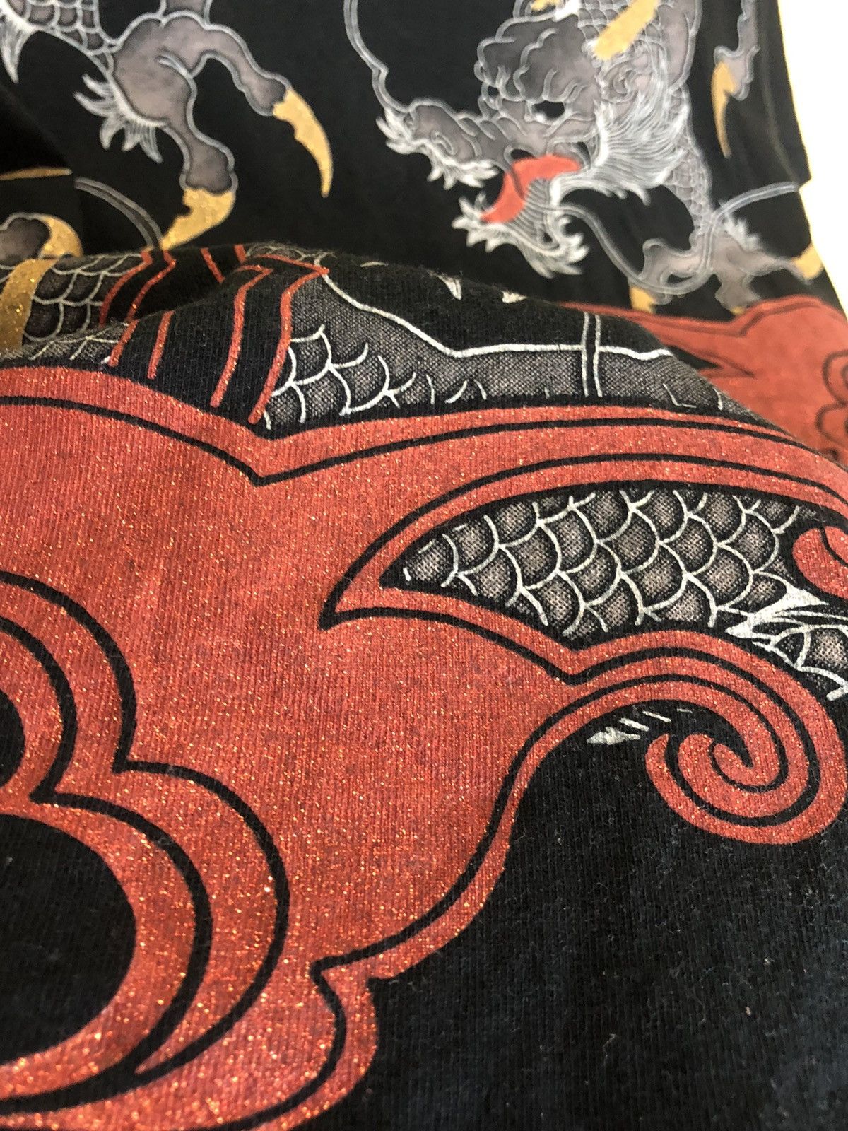 Gangster Doodles × Japanese Brand Strange Heaven Overprint Dragon tees Size US L / EU 52-54 / 3 - 3 Thumbnail