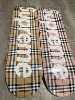 Supreme Burberry Skateboard | Grailed