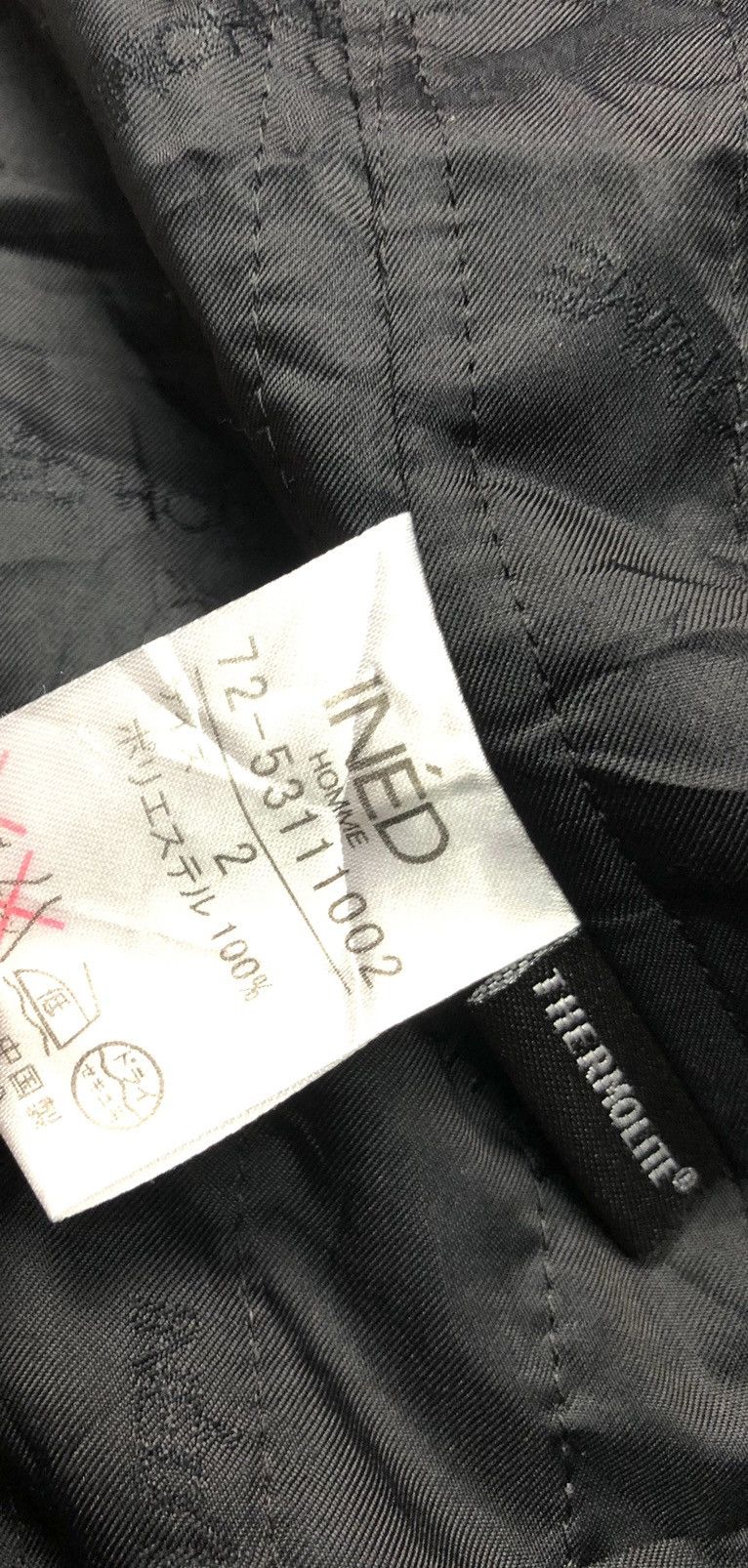 Japanese Brand × Yohji Yamamoto INED HOMME YOHJI YAMAMOTO THERMOLITE JAKET INNER VEST Size US S / EU 44-46 / 1 - 5 Thumbnail