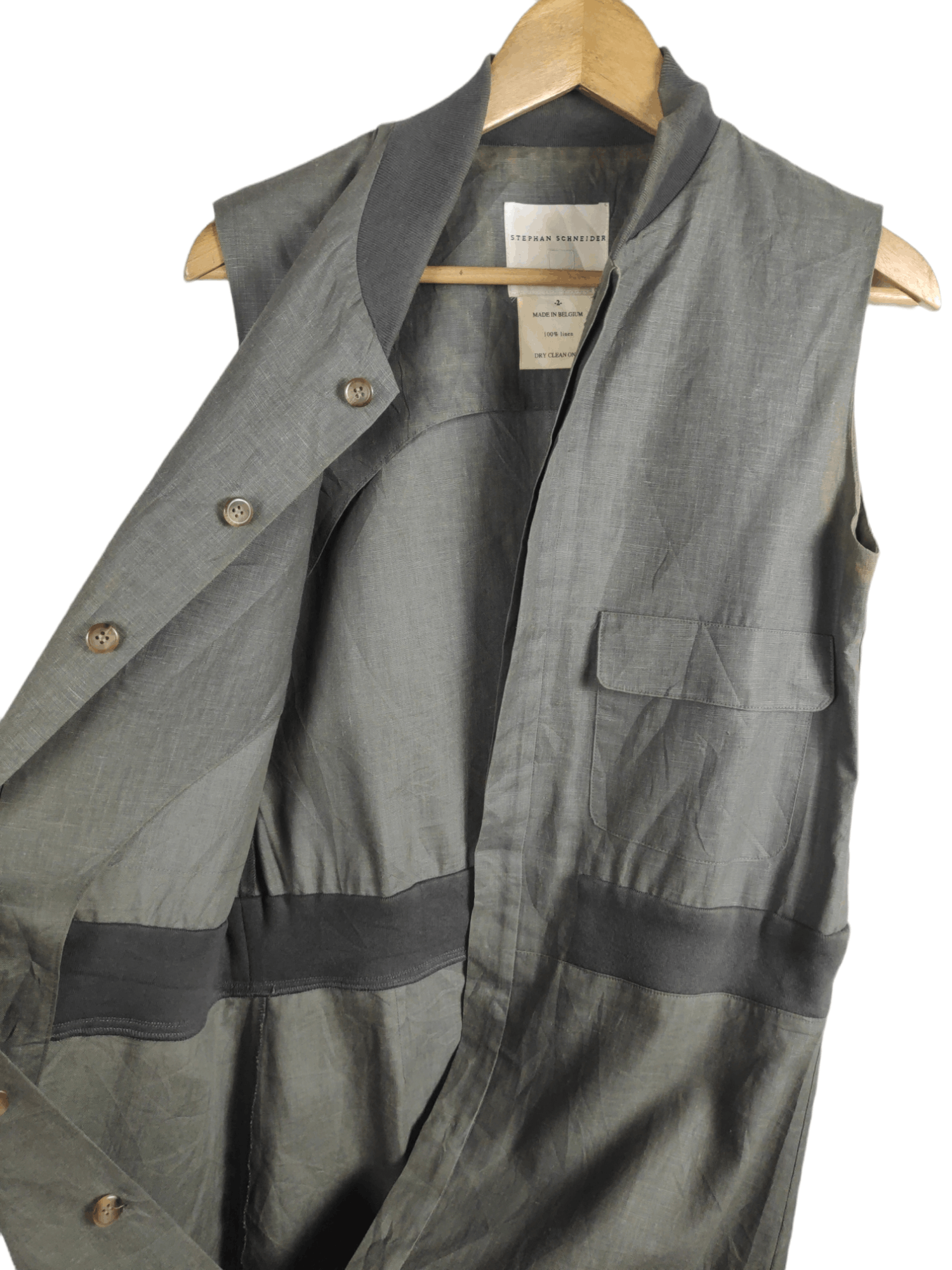 Stephan Schneider Vintage Designer Stephan Schneider Linen Dress Jacket Size US L / EU 52-54 / 3 - 4 Thumbnail