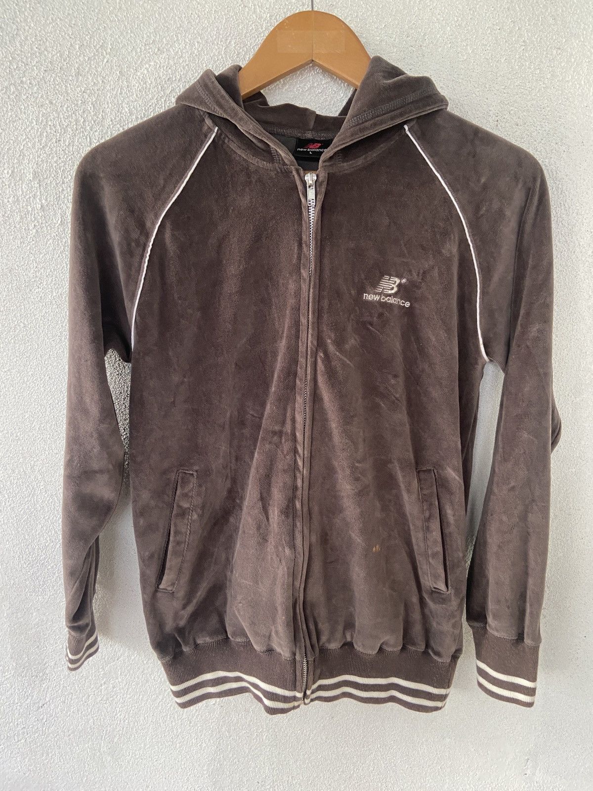 New Balance Velvet Zip Up Hoodie