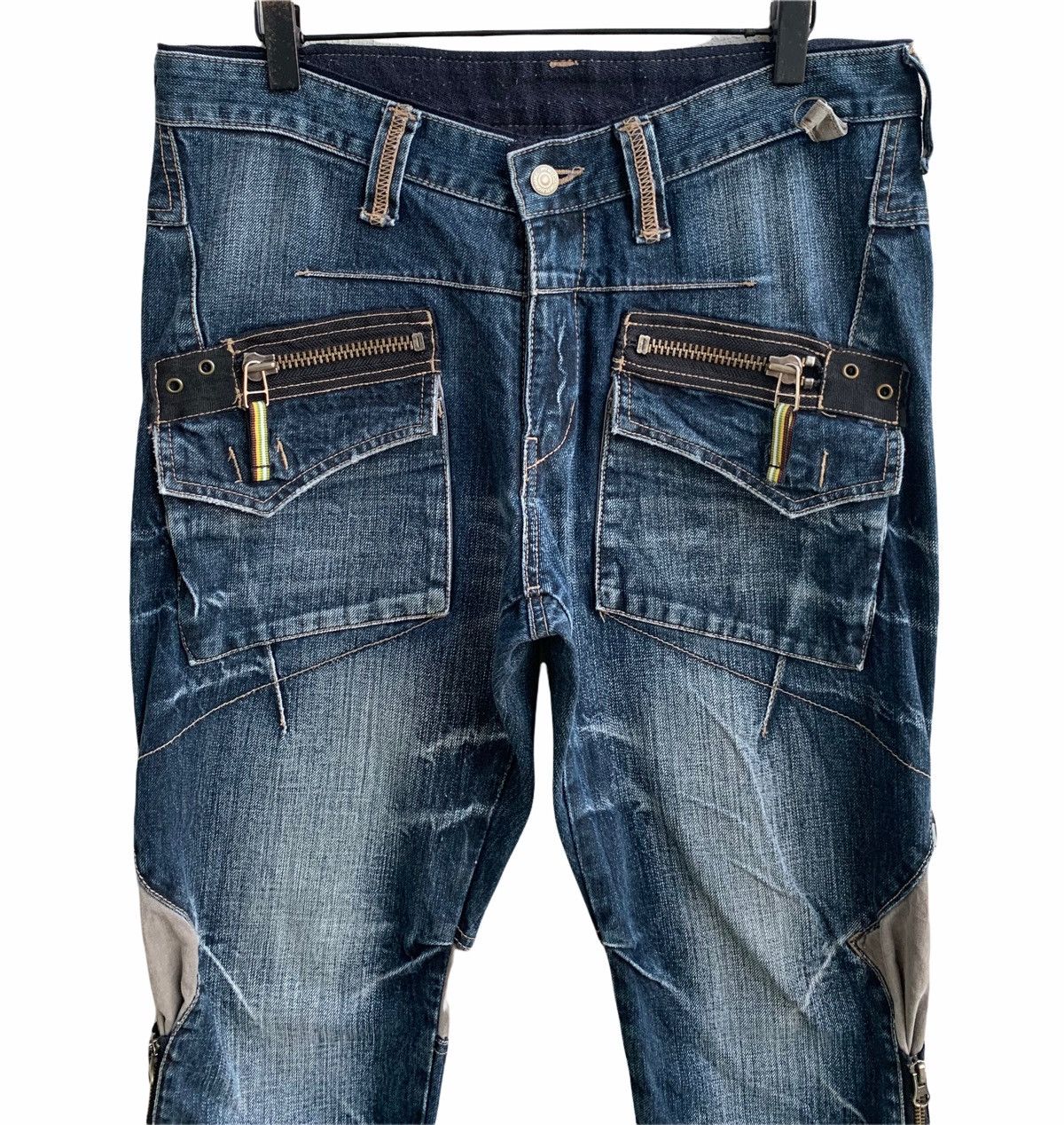 PPFM Japanese Brand PPFM Denim Zipper Parachute Multi Tactica Size US 32 / EU 48 - 5 Thumbnail