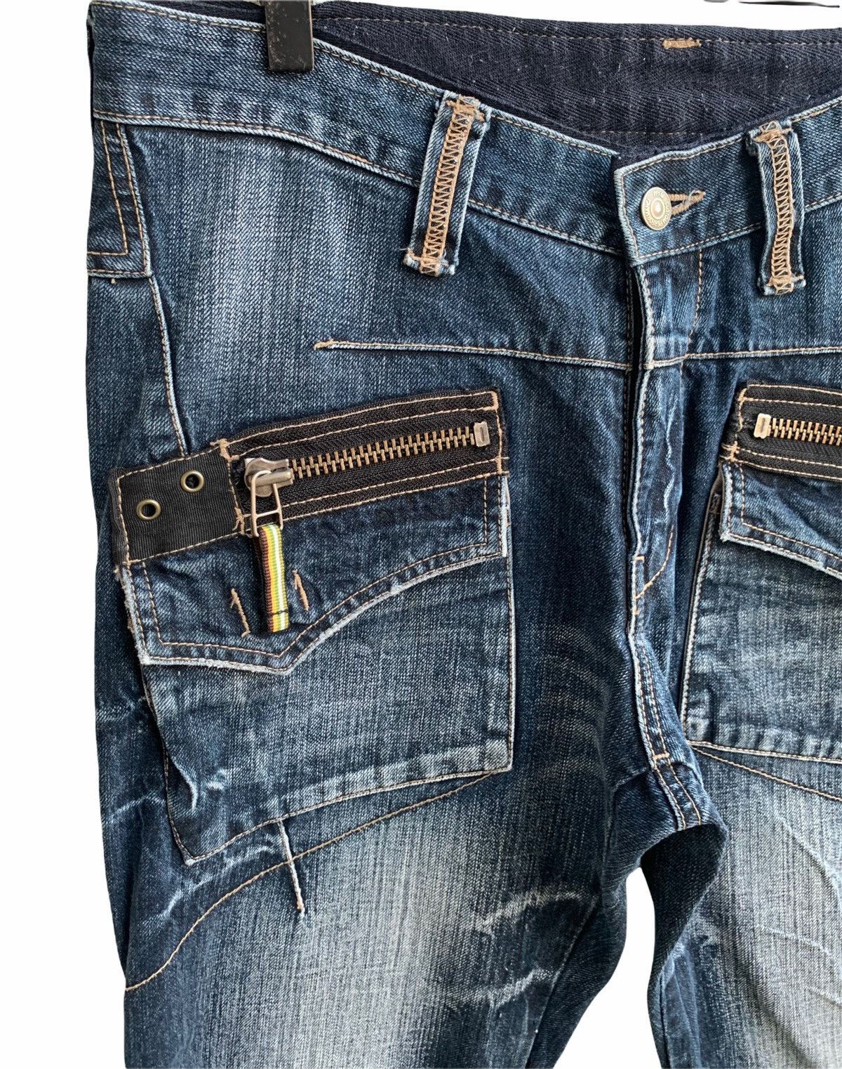 PPFM Japanese Brand PPFM Denim Zipper Parachute Multi Tactica Size US 32 / EU 48 - 13 Thumbnail