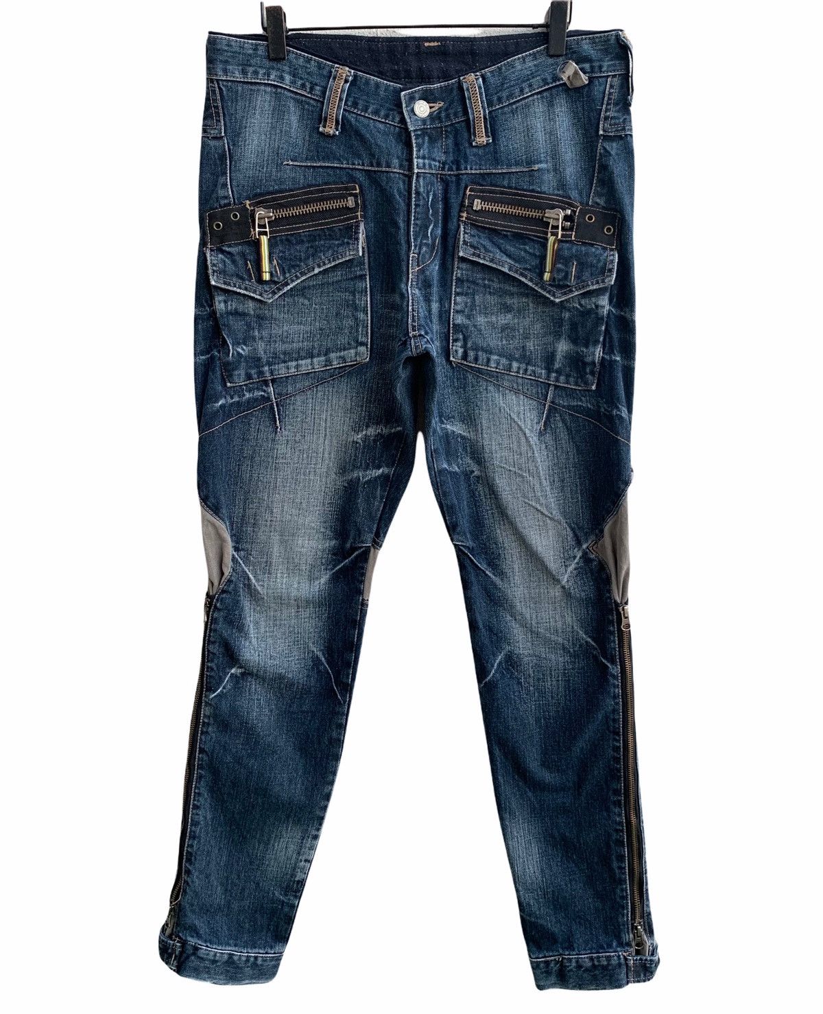 PPFM Japanese Brand PPFM Denim Zipper Parachute Multi Tactica Size US 32 / EU 48 - 1 Thumbnail