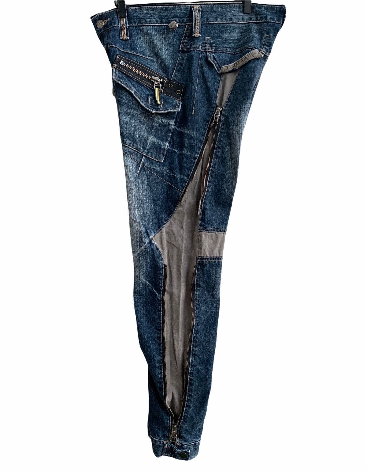 PPFM Japanese Brand PPFM Denim Zipper Parachute Multi Tactica Size US 32 / EU 48 - 3 Thumbnail