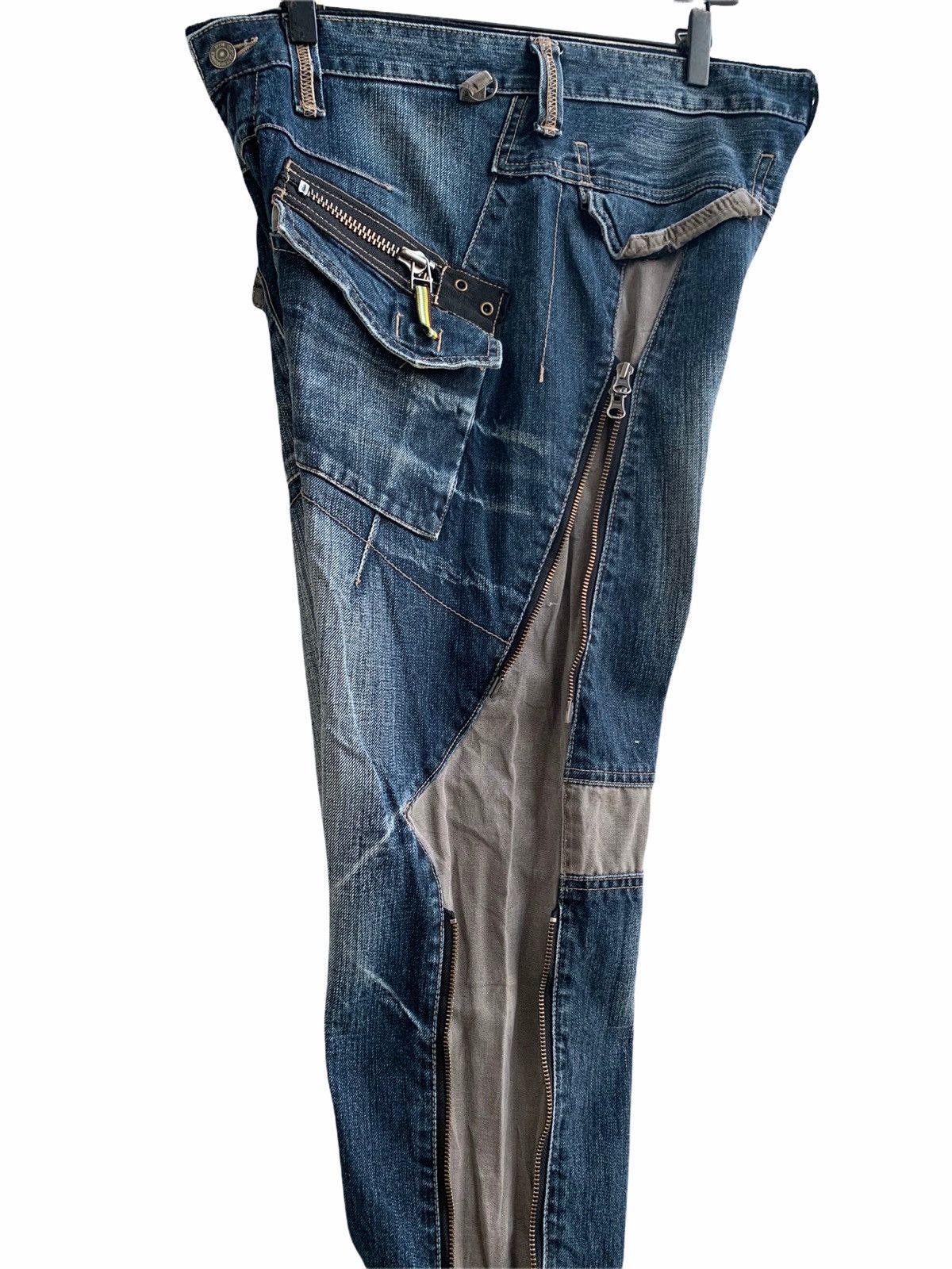 PPFM Japanese Brand PPFM Denim Zipper Parachute Multi Tactica Size US 32 / EU 48 - 4 Thumbnail