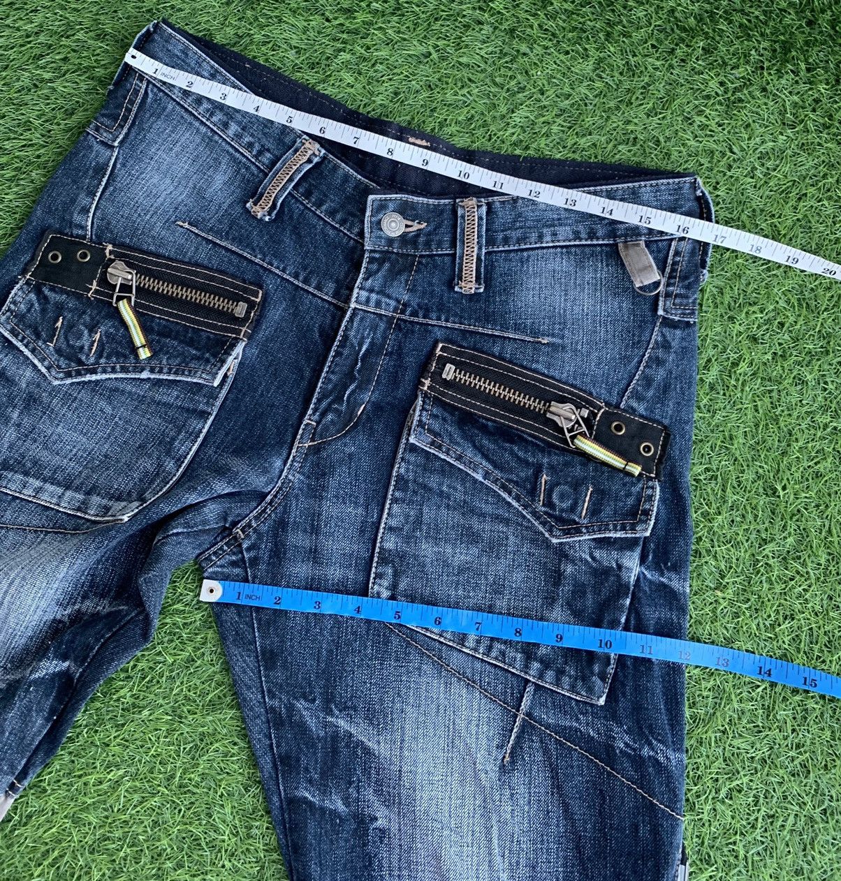 PPFM Japanese Brand PPFM Denim Zipper Parachute Multi Tactica Size US 32 / EU 48 - 19 Thumbnail