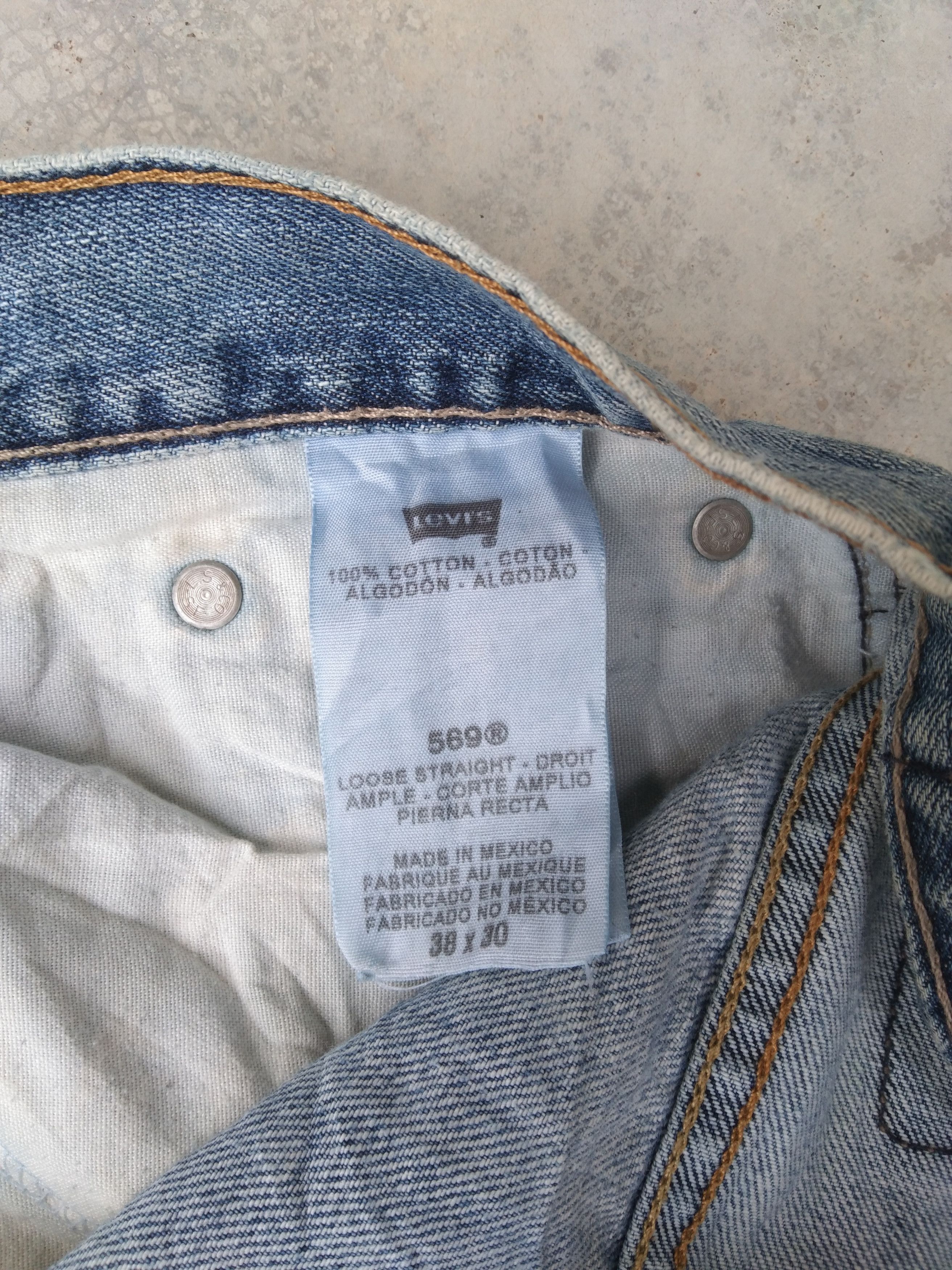 Levi's Vintage Levi's Jeans 569 Loose Straight Leg Denim 40x30 Size US 40 / EU 56 - 9 Thumbnail