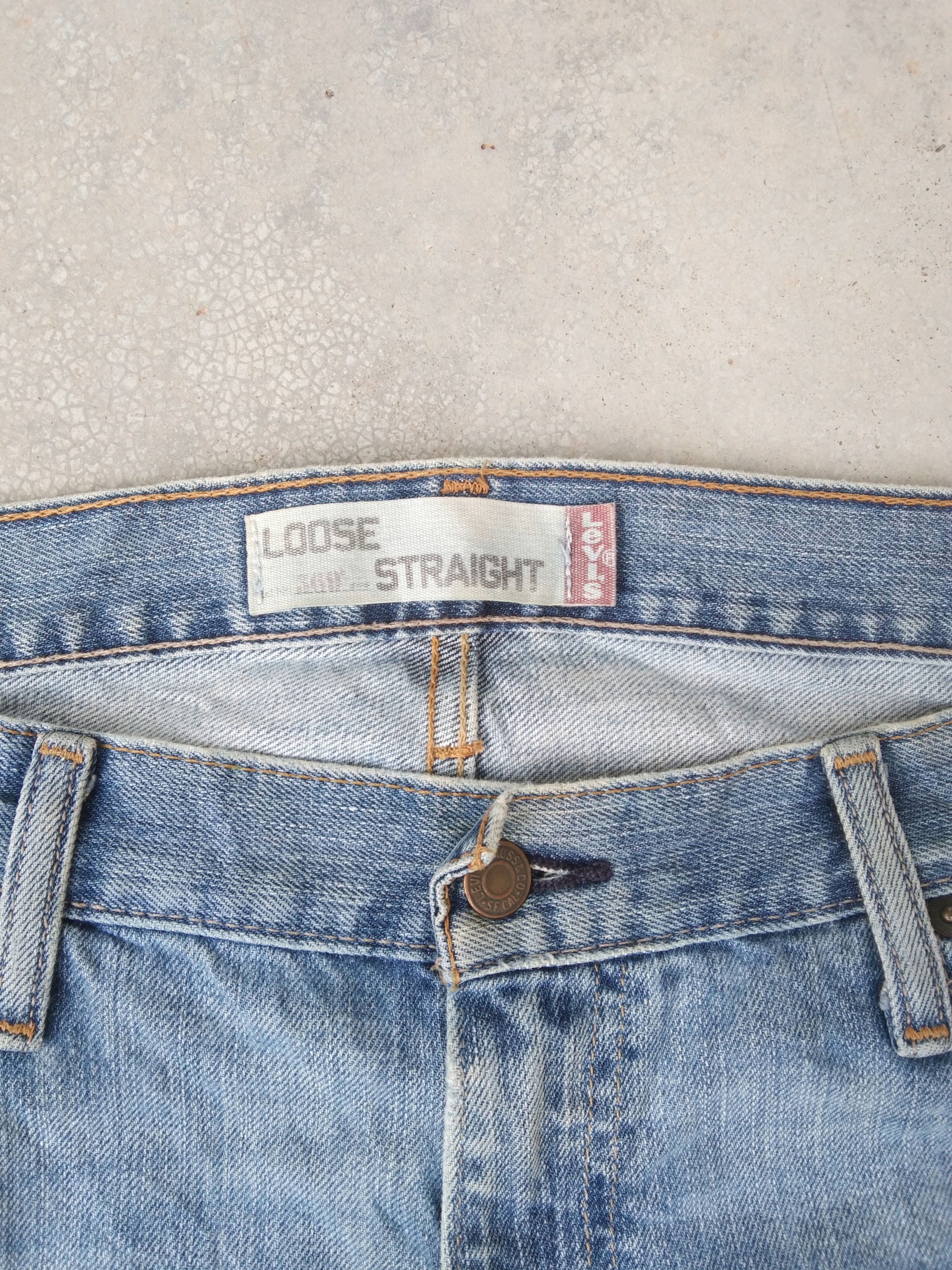Levi's Vintage Levi's Jeans 569 Loose Straight Leg Denim 40x30 Size US 40 / EU 56 - 7 Thumbnail
