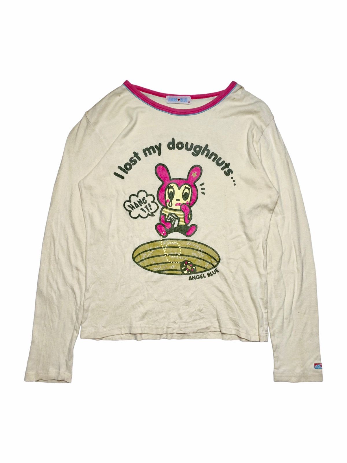 1990s Angel Blue - Mascot & Doughnuts LS Top
