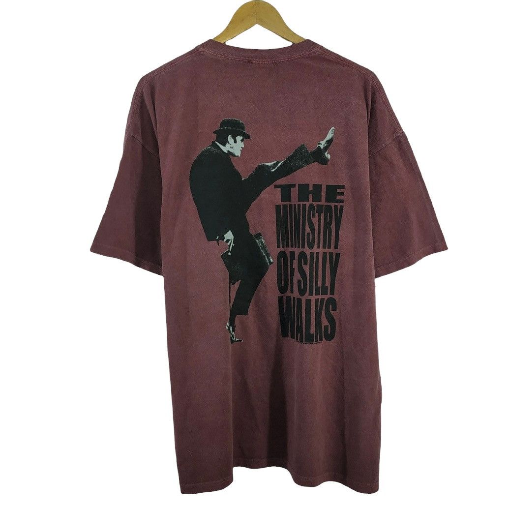 image of Anvil x Movie Vintage The Ministry Of Silly Walks Movie Shirt. L in Maroon, Men's (Size XL)