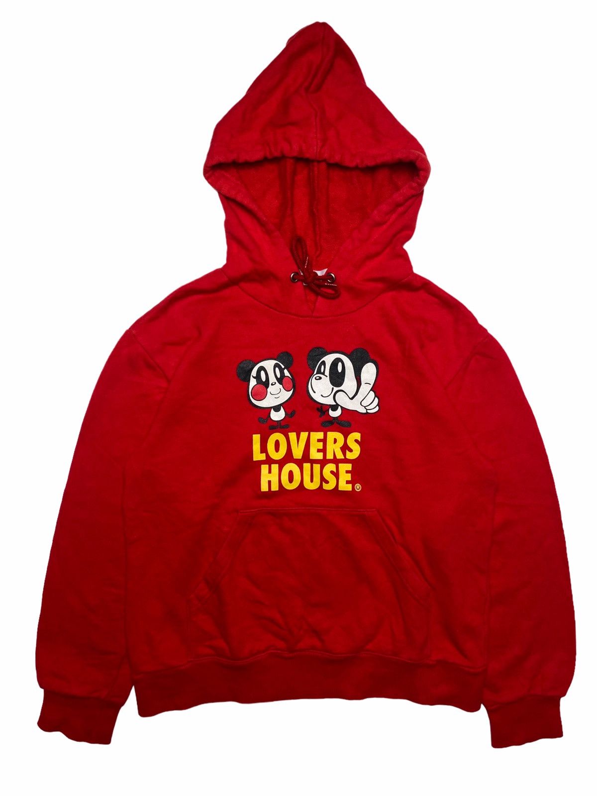 Image of Hysteric Glamour x Lovers Rock Sold Bundle 2000S Lovers House - Iconic Two Panda Hoodie in Red (Siz