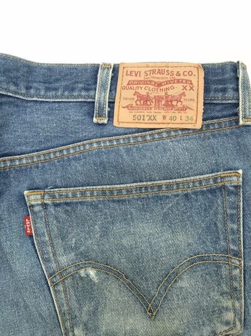 Levi's Vintage Levi's 501 XX Faded Blue Jeans 40x31 Size US 40 / EU 56 - 3 Thumbnail