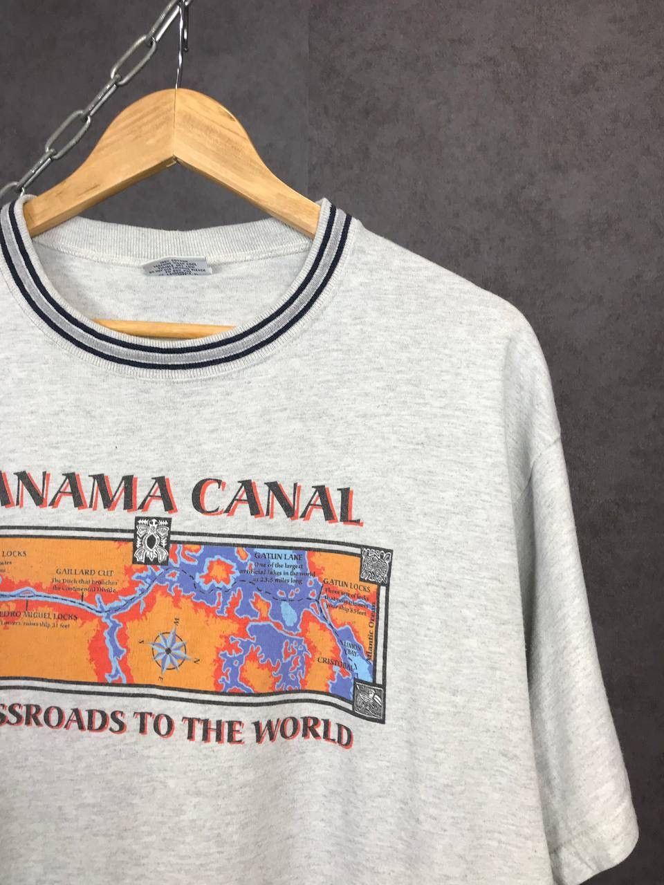 Vintage Panama Canal American vintage made in USA tee Size US L / EU 52-54 / 3 - 2 Thumbnail