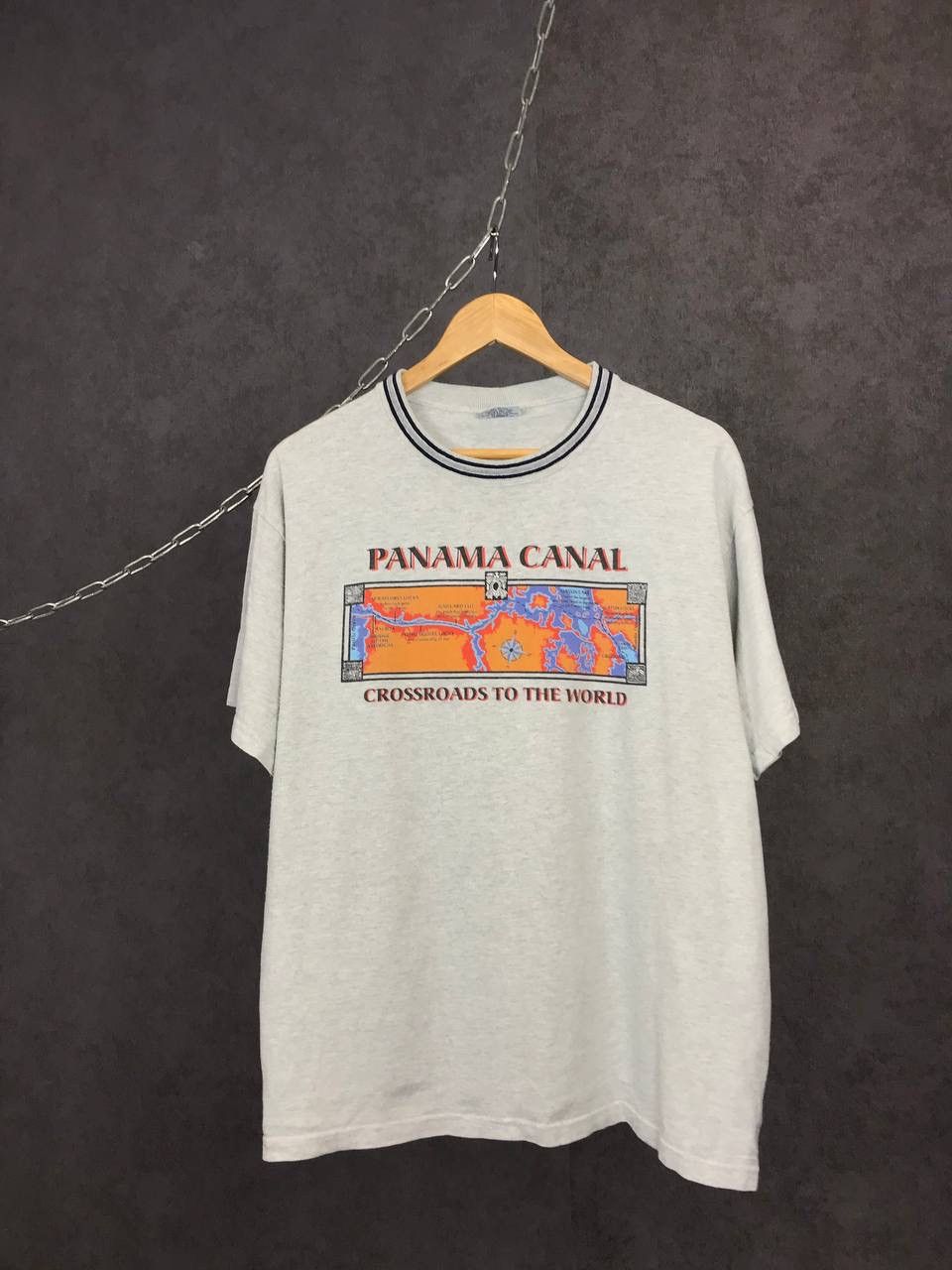 Vintage Panama Canal American vintage made in USA tee Size US L / EU 52-54 / 3 - 1 Thumbnail