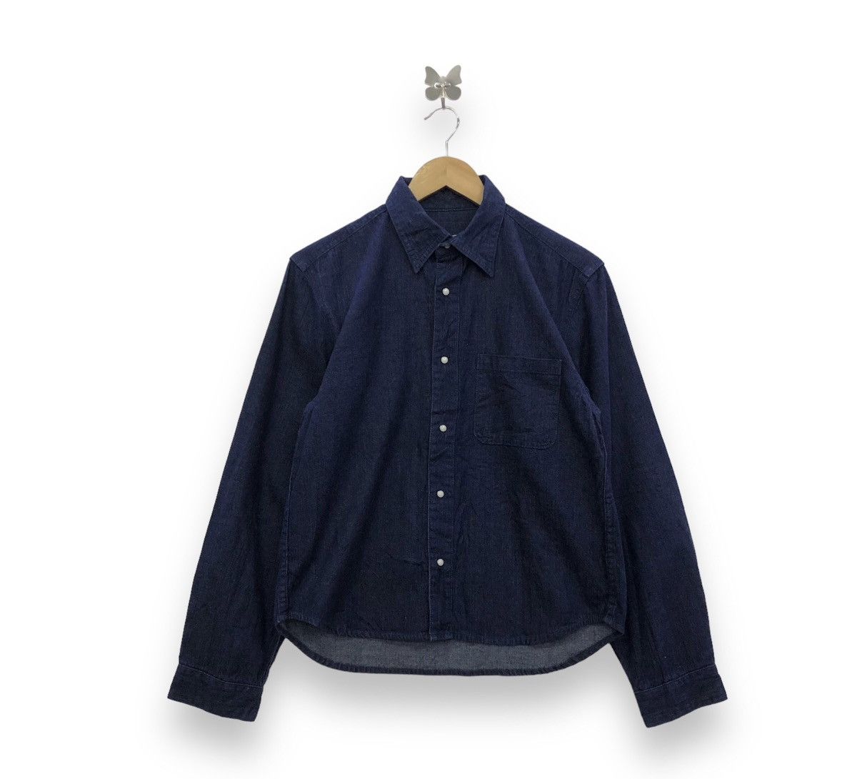 tokidoki Toki doki Indigo Blue Denim Button Shirt Size US S / EU 44-46 / 1 - 2 Thumbnail