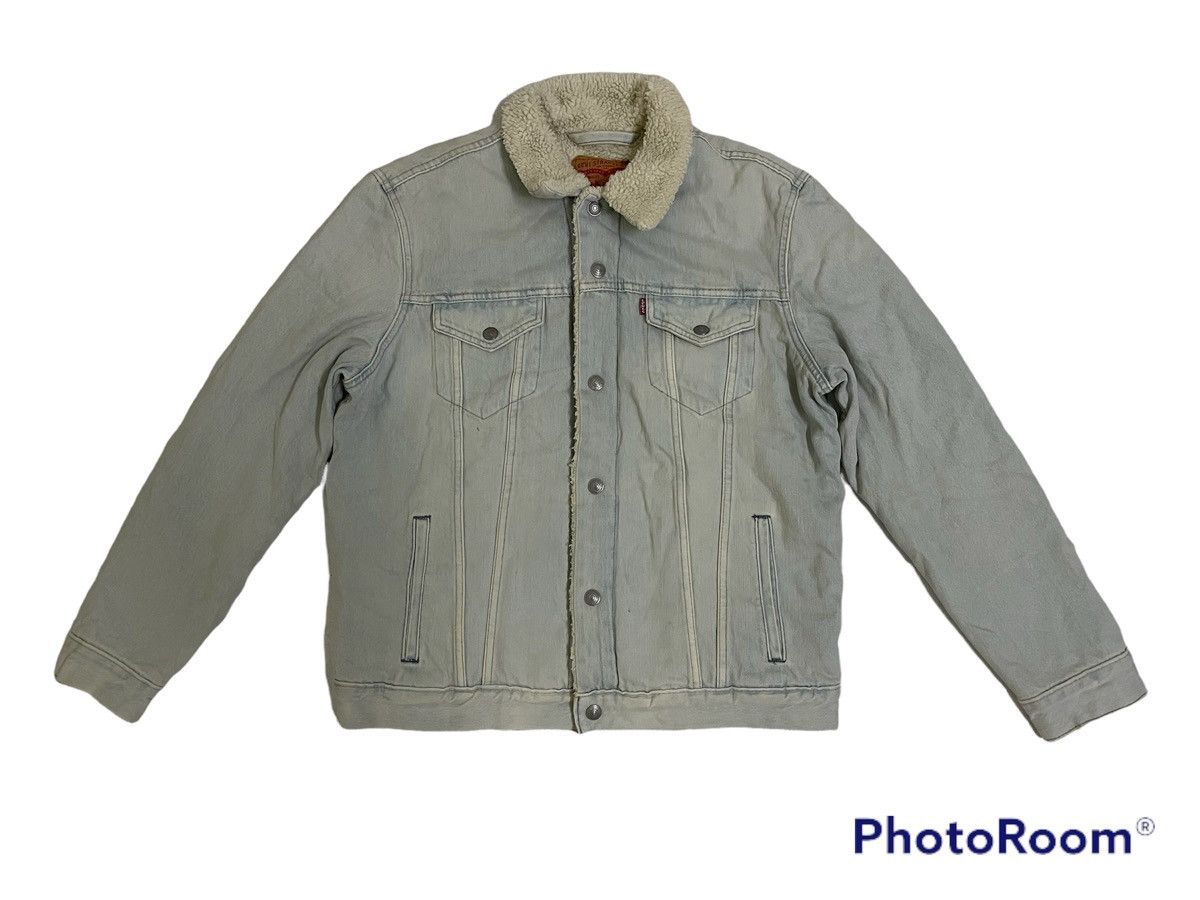 image of Vintage Levis Type 3 Trucker Jacket in Blue, Men's (Size Large)