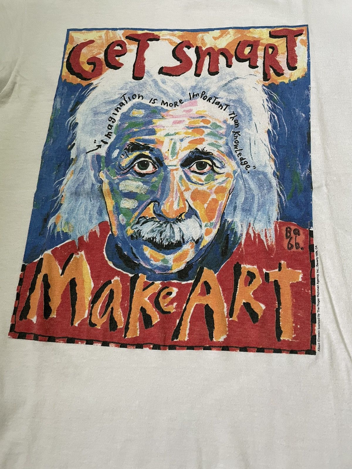 Vintage Vintage Albert Einstein Photo Tee Art Size US M / EU 48-50 / 2 - 3 Thumbnail