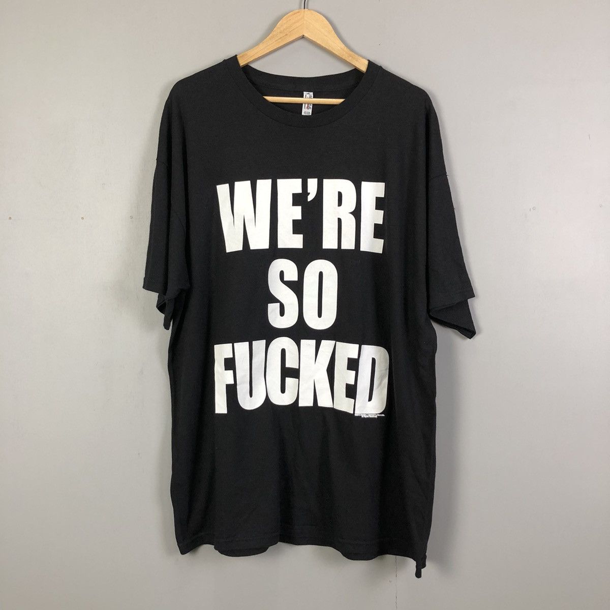 image of Band Tees x Metallica Mettalica So Fucking What Oversaiz Tshirt in Black, Men's (Size 2XL)