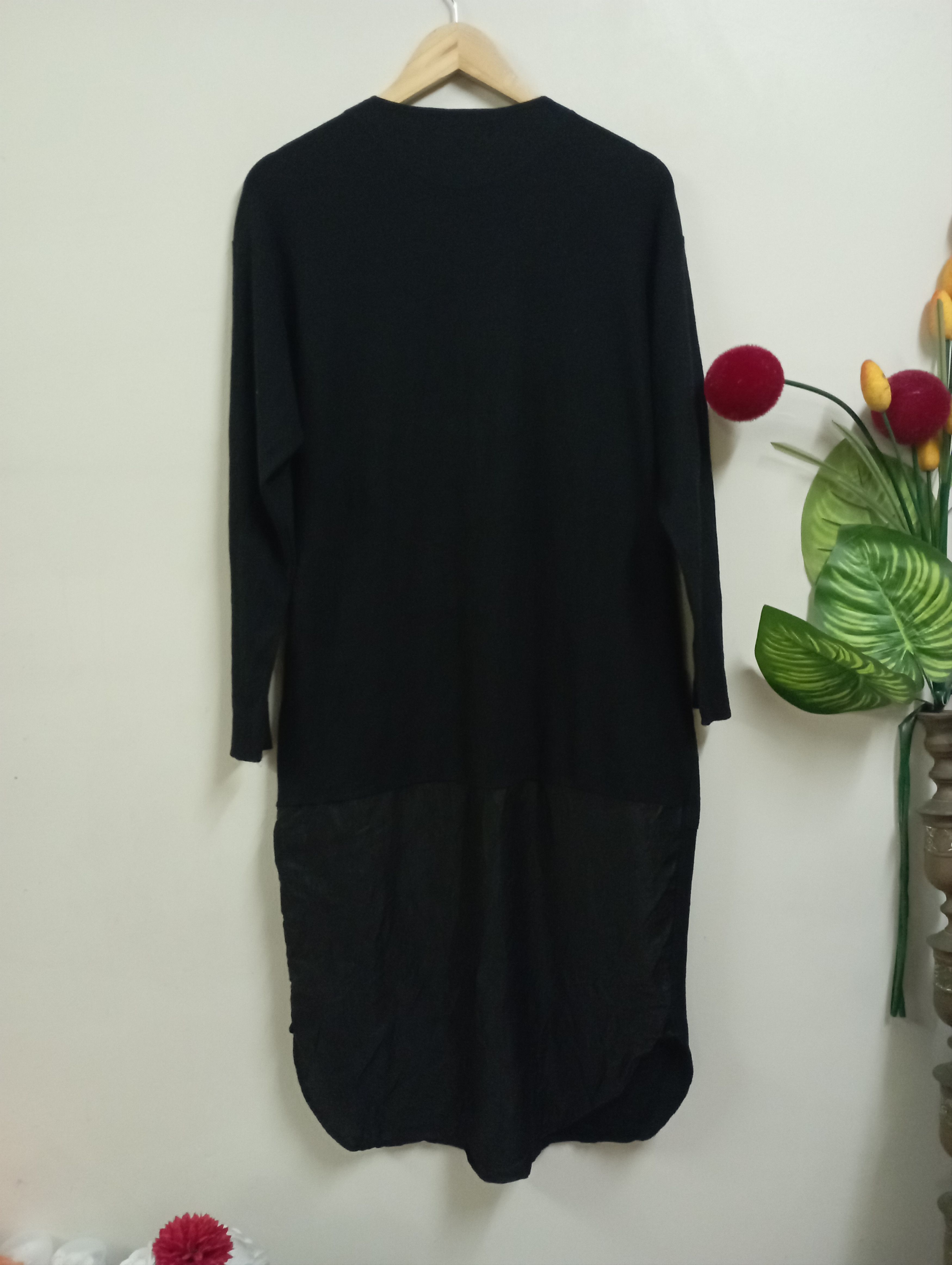 CABANE de ZUCCa Cabane De Zucca Black Long Button Up 4 Pockets Blouses Size M / US 6-8 / IT 42-44 - 2 Thumbnail