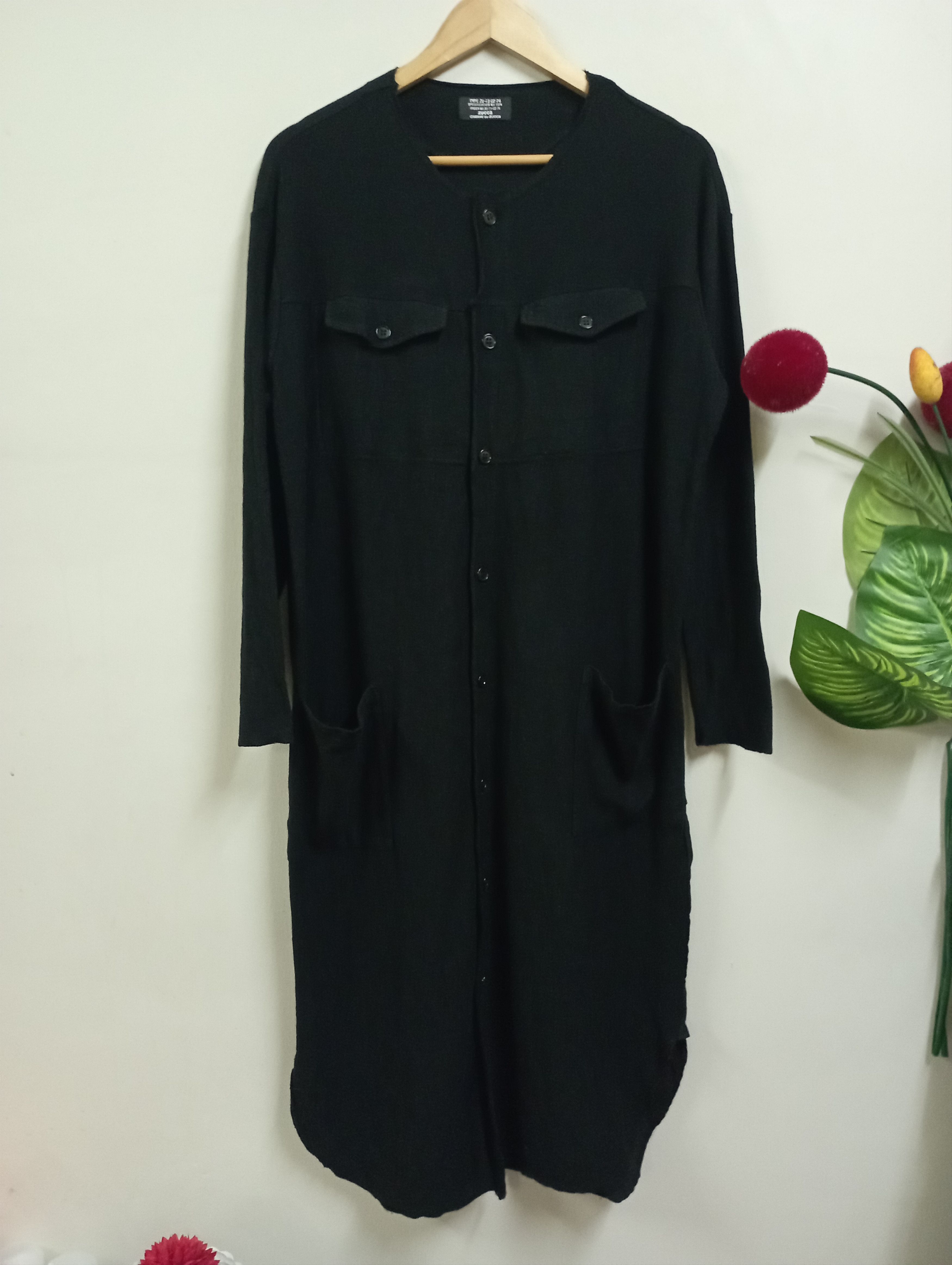 CABANE de ZUCCa Cabane De Zucca Black Long Button Up 4 Pockets Blouses Size M / US 6-8 / IT 42-44 - 1 Thumbnail