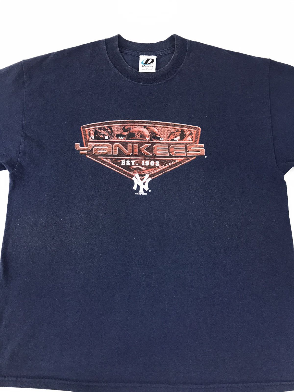 MLB × New York Yankees × Vintage 90s MLB New York Yankees Baseball Team Big Screen K1174j Size US XL / EU 56 / 4 - 3 Thumbnail