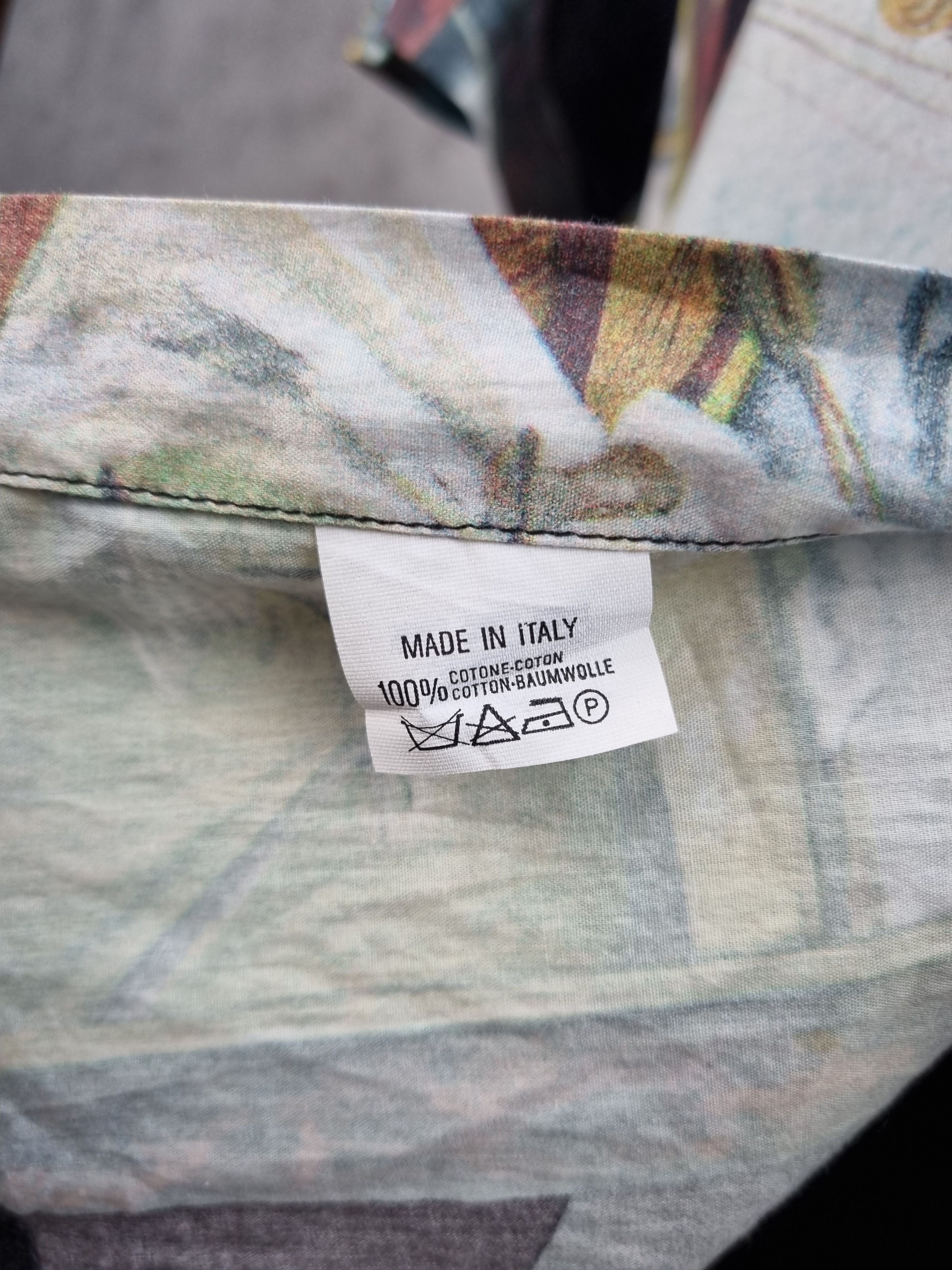 Vintage 90s Unique Marina Print Painting DRIES VAN NOTEN style Size US XL / EU 56 / 4 - 7 Thumbnail