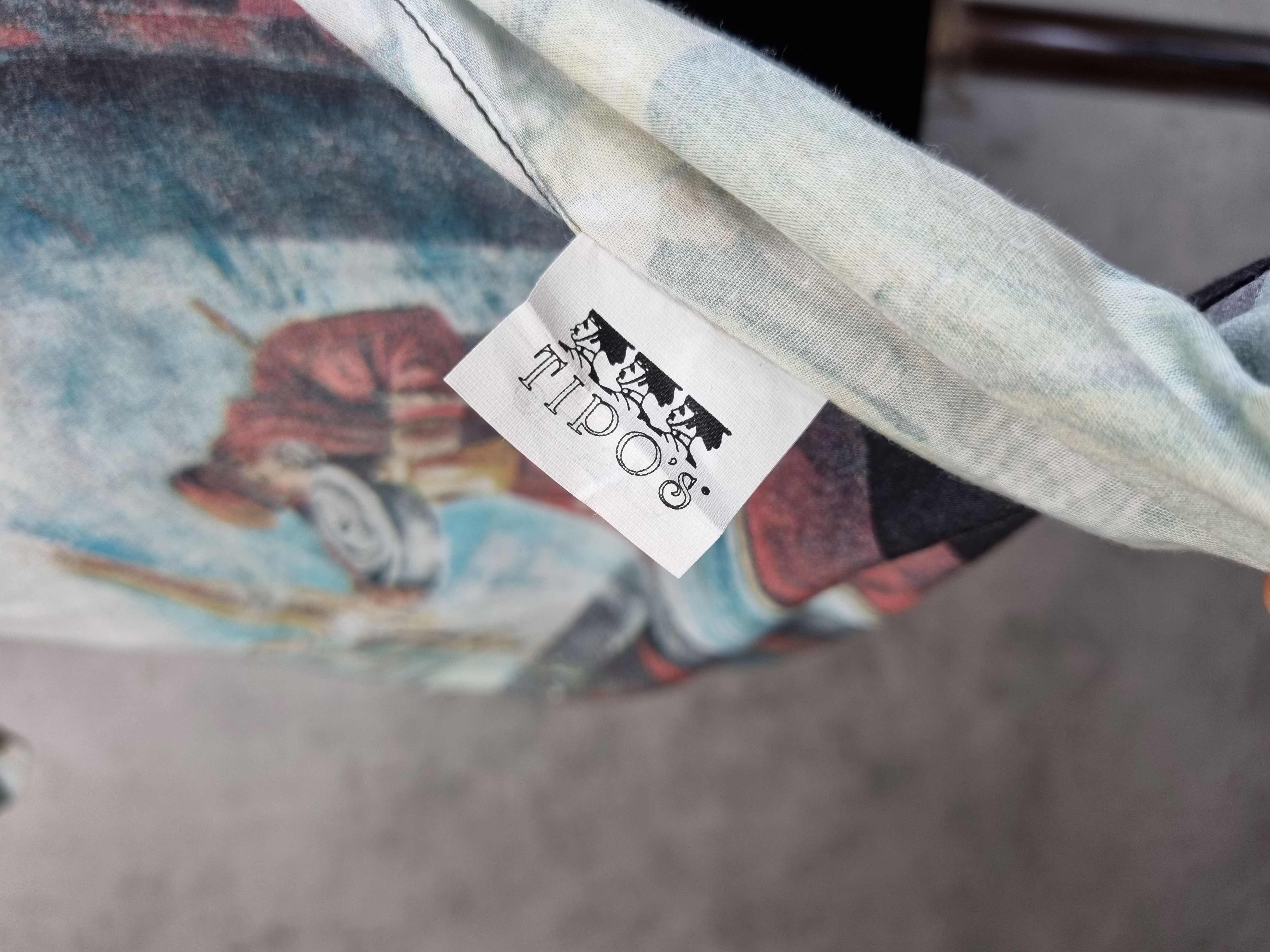 Vintage 90s Unique Marina Print Painting DRIES VAN NOTEN style Size US XL / EU 56 / 4 - 6 Thumbnail