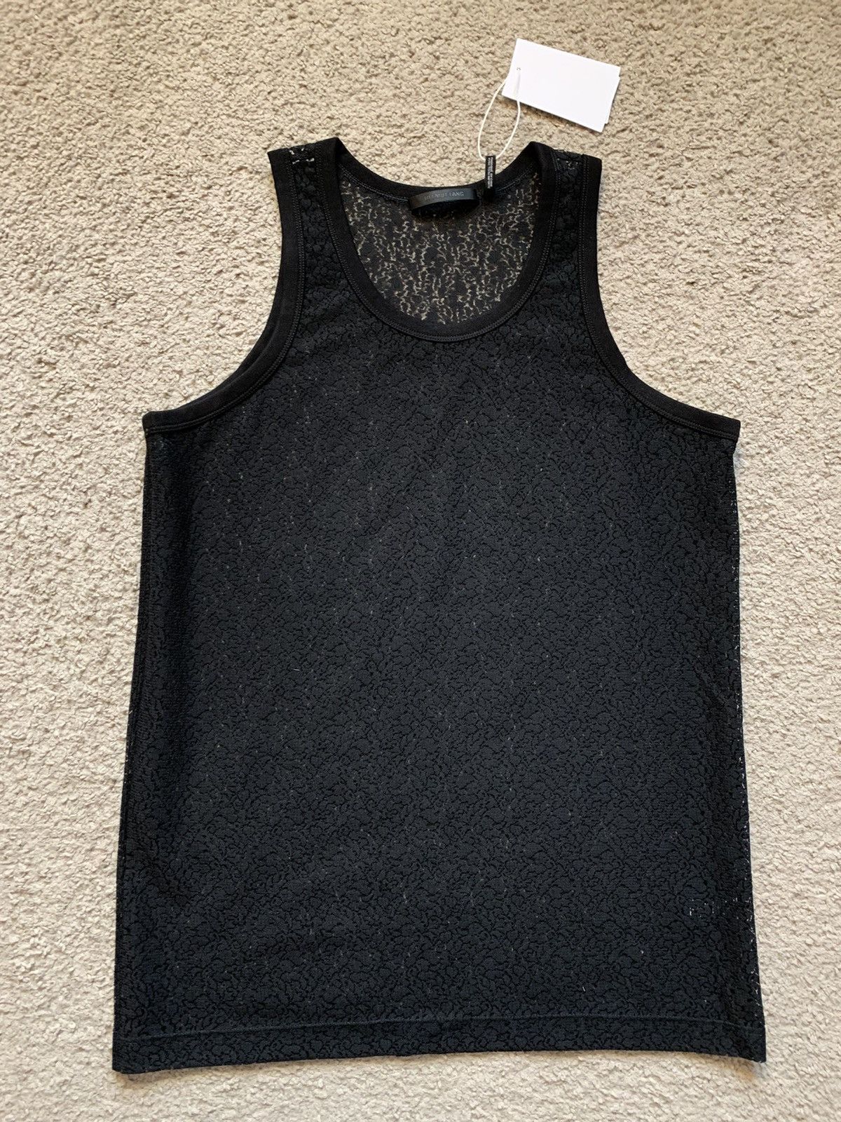 Helmut Lang HELMUT LANG BLACK LACE TANK TOP Size US S / EU 44-46 / 1 - 9 Thumbnail
