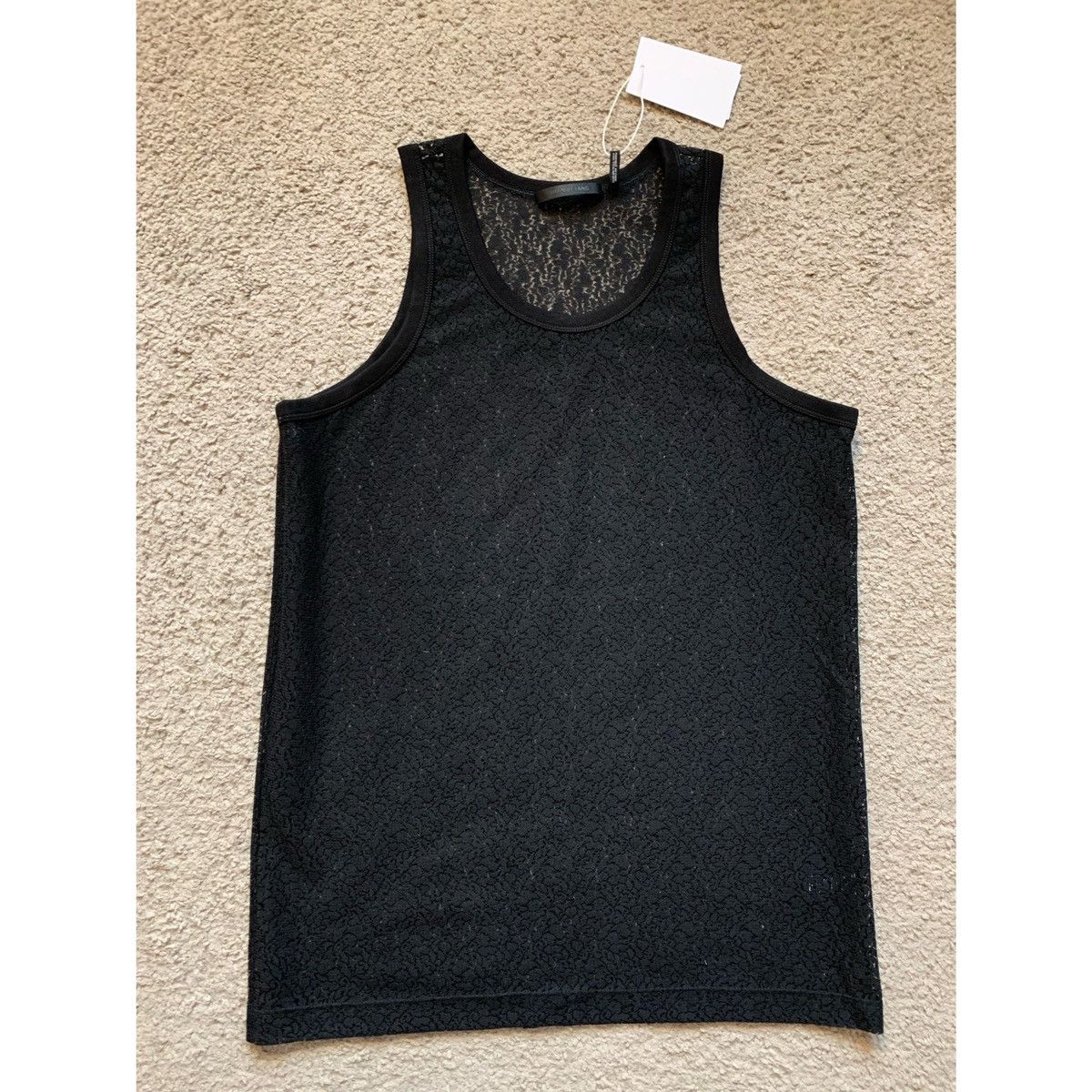 Helmut Lang HELMUT LANG BLACK LACE TANK TOP Size US S / EU 44-46 / 1 - 8 Thumbnail