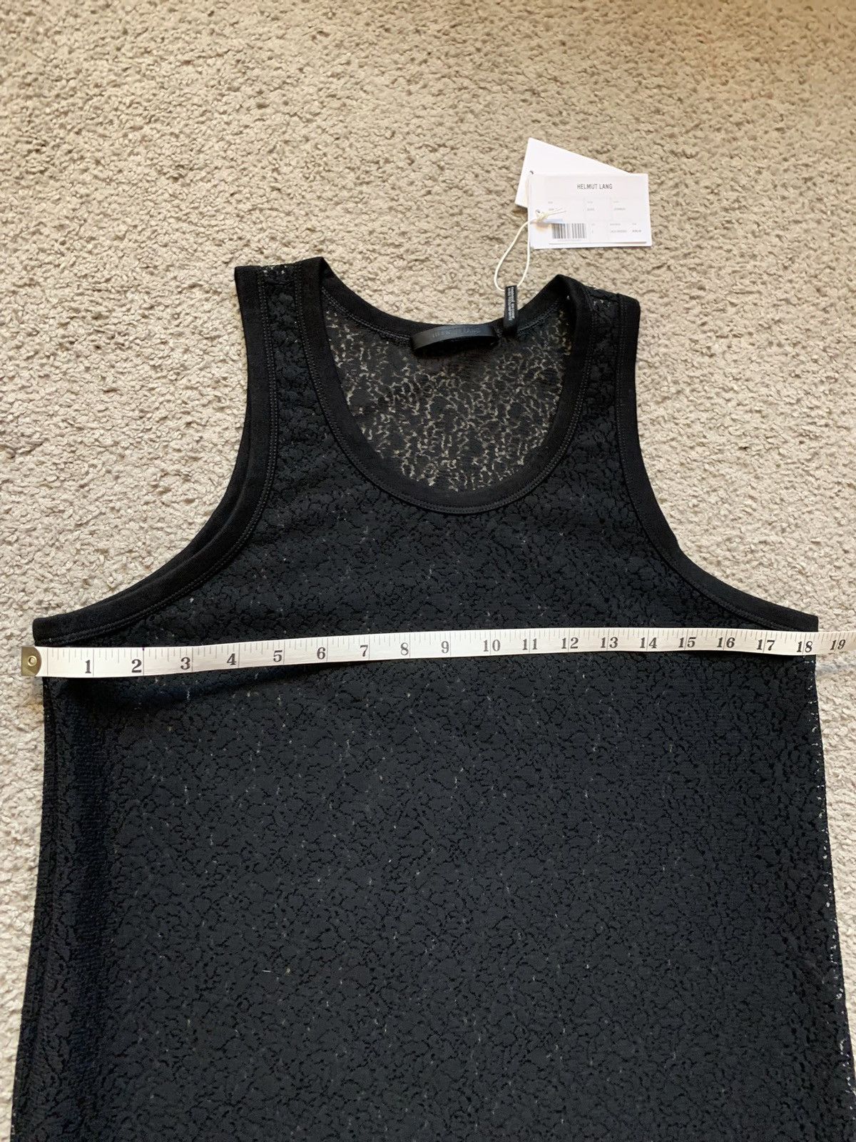 Helmut Lang HELMUT LANG BLACK LACE TANK TOP Size US S / EU 44-46 / 1 - 12 Thumbnail