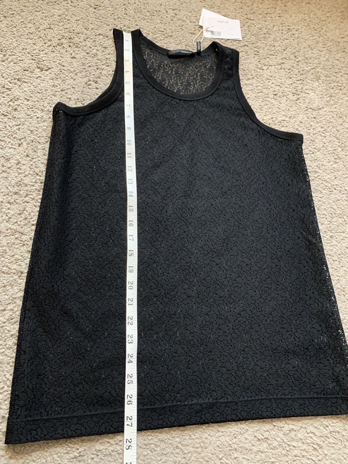 Helmut Lang HELMUT LANG BLACK LACE TANK TOP Size US S / EU 44-46 / 1 - 11 Thumbnail