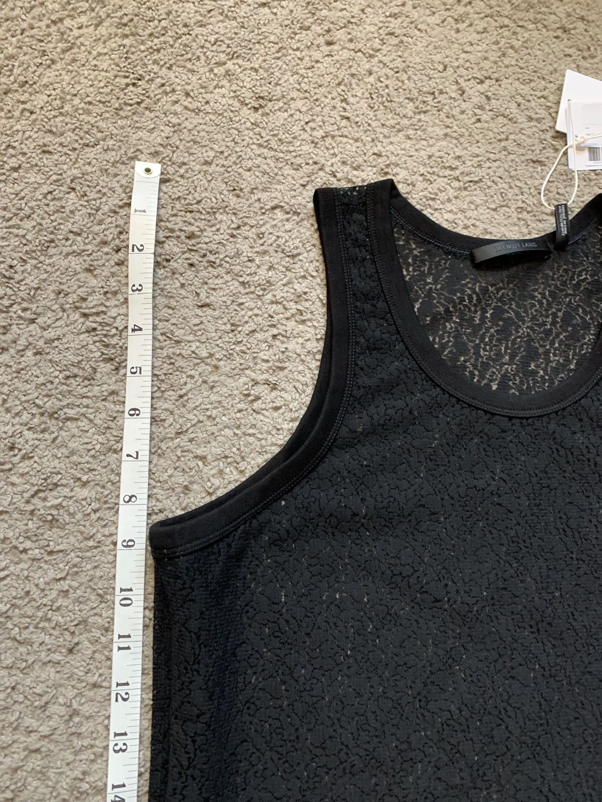 Helmut Lang HELMUT LANG BLACK LACE TANK TOP Size US S / EU 44-46 / 1 - 13 Thumbnail