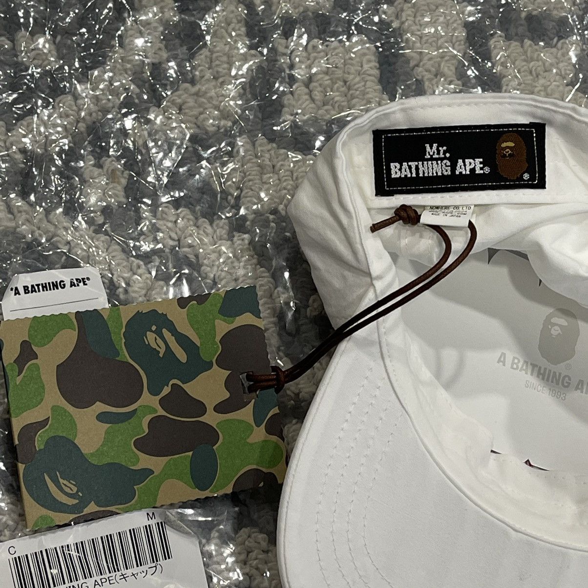 Bape Bape Mr Bathing Ape White 6 Panel Hat DSWT Size ONE SIZE - 5 Thumbnail