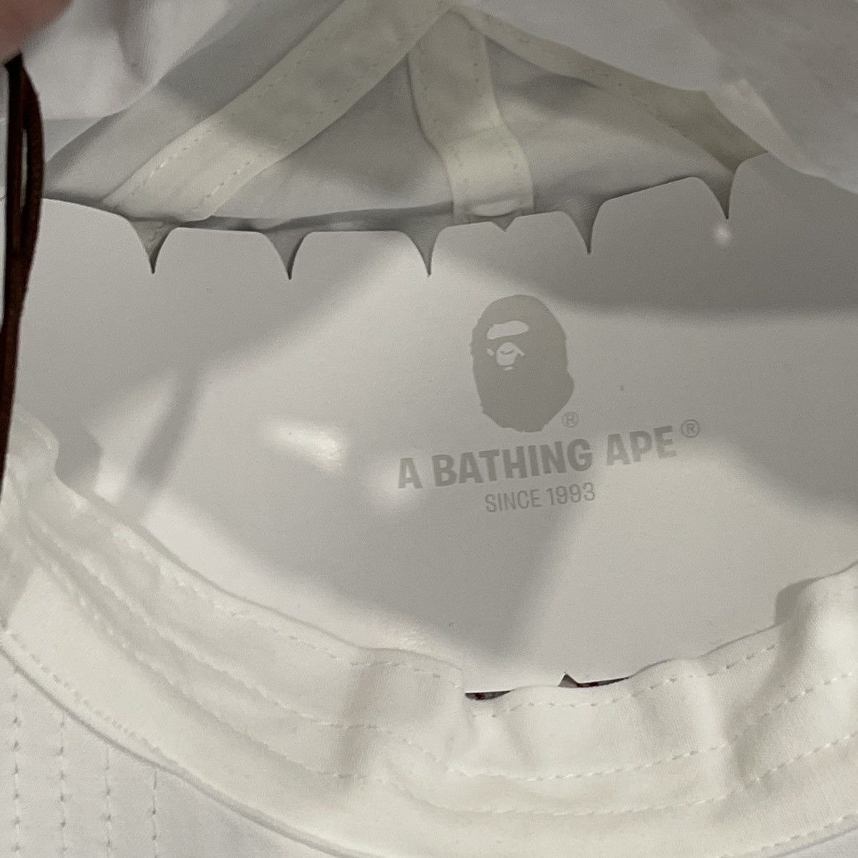 Bape Bape Mr Bathing Ape White 6 Panel Hat DSWT Size ONE SIZE - 7 Thumbnail