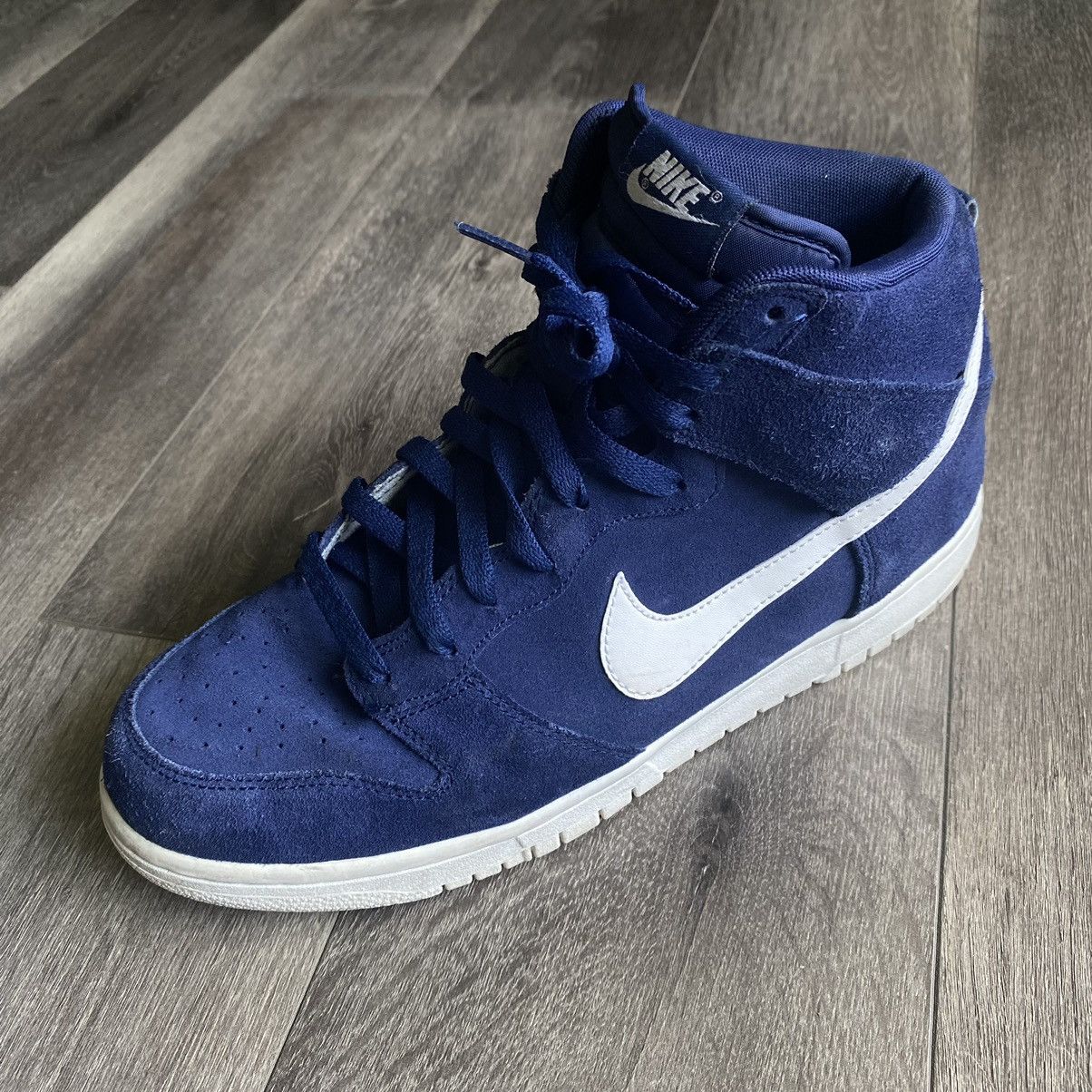 Nike × Vintage Vintage Nike Dunk High Binary Blue Sneakers Shoes Size 10 Size US 10 / EU 43 - 10 Thumbnail