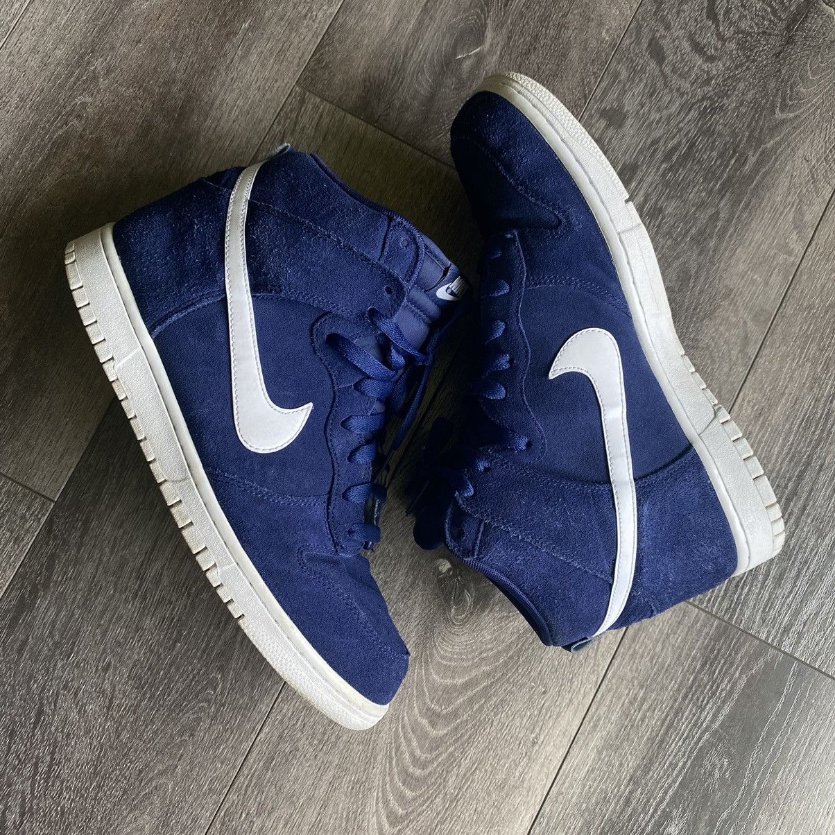 Vintage Nike Dunk High Binary Blue Sneakers Shoes Size 10