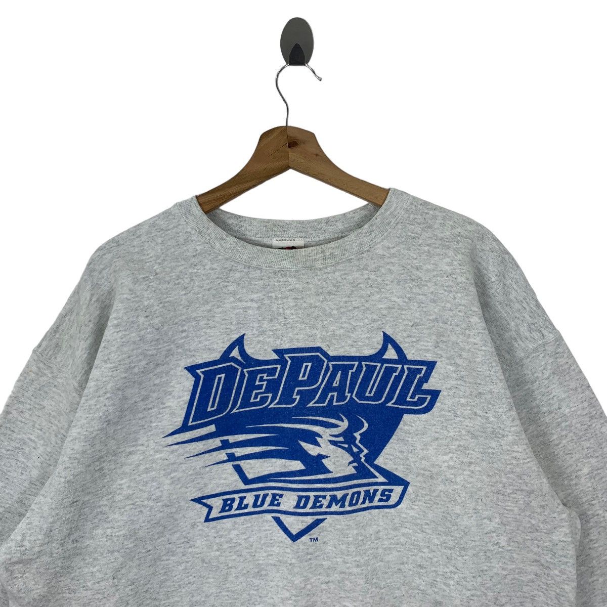 Vintage DePaul Blue Demons Basketball Pullover Sweater
