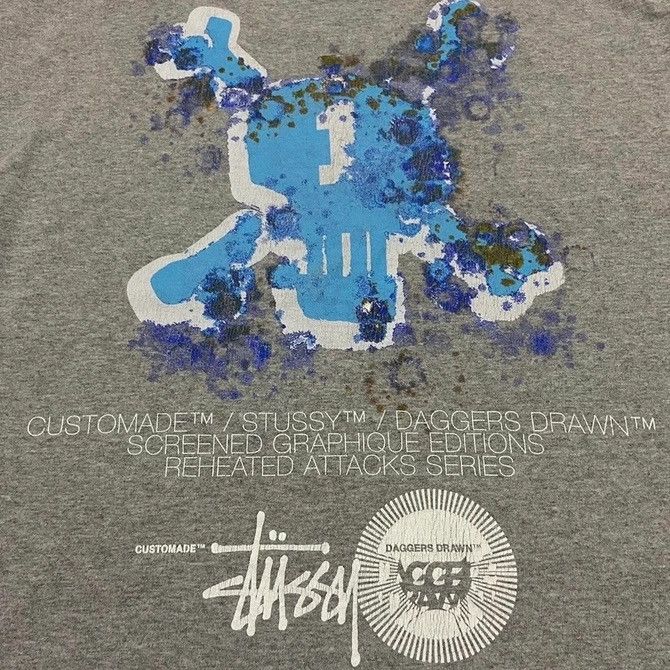 Stussy Vintage Stussy X Customade Daggers Drawn tshirt Size US L / EU 52-54 / 3 - 3 Thumbnail