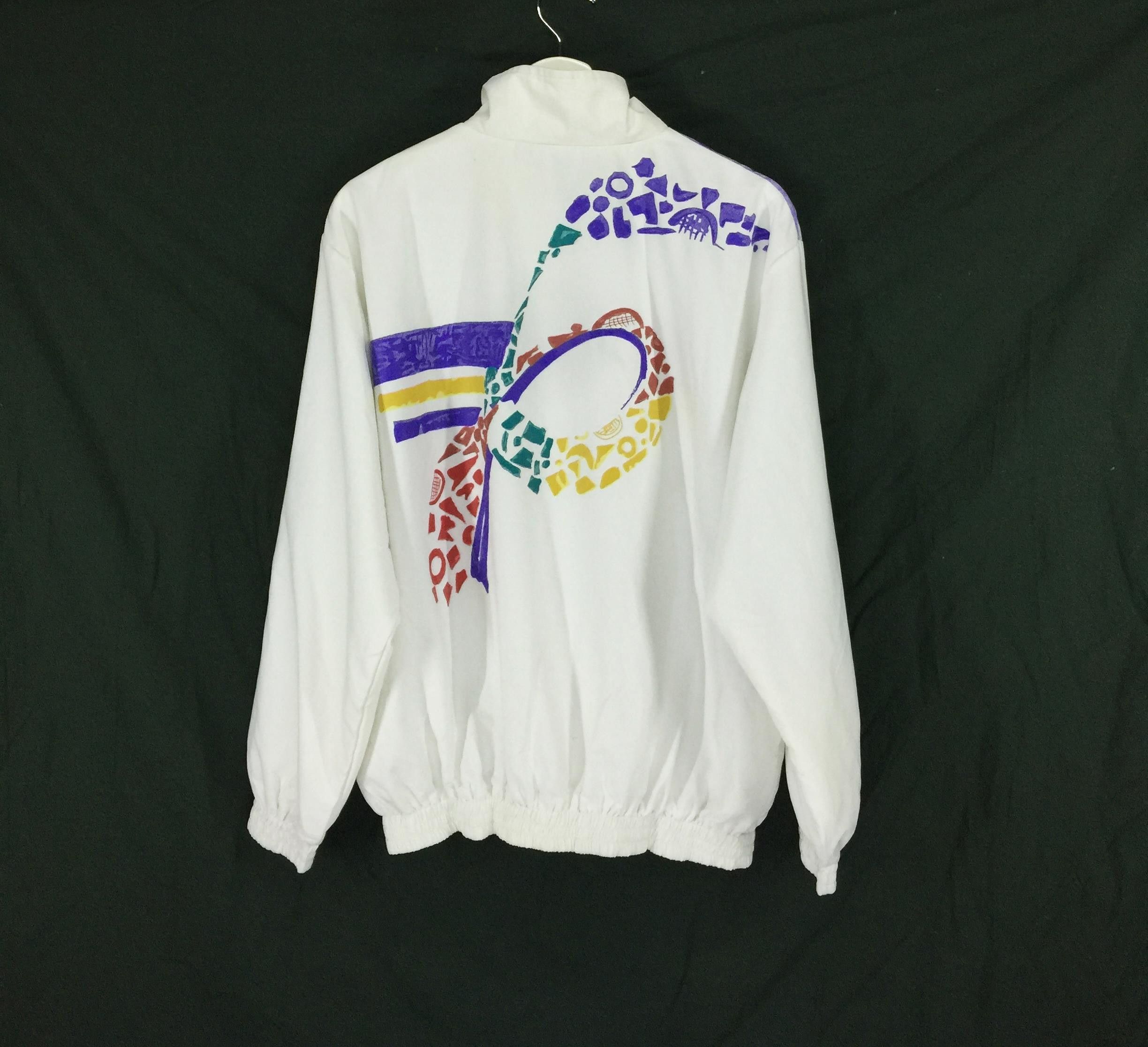 Adidas abstract vintage jacket ivan lendl