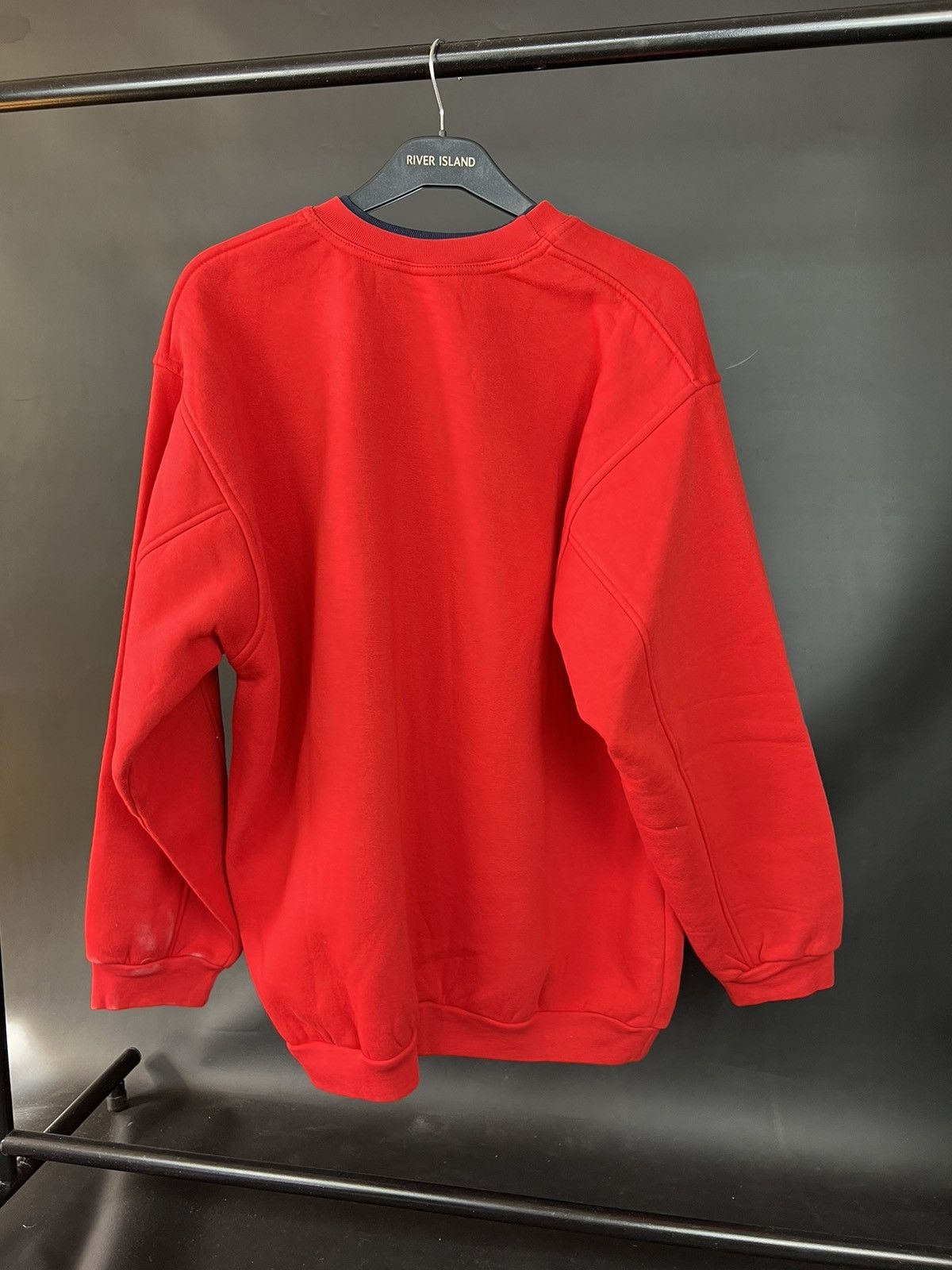 Adidas × Vintage VTG sweatshirt Adidas equipment red Big Logo Size US L / EU 52-54 / 3 - 5 Thumbnail