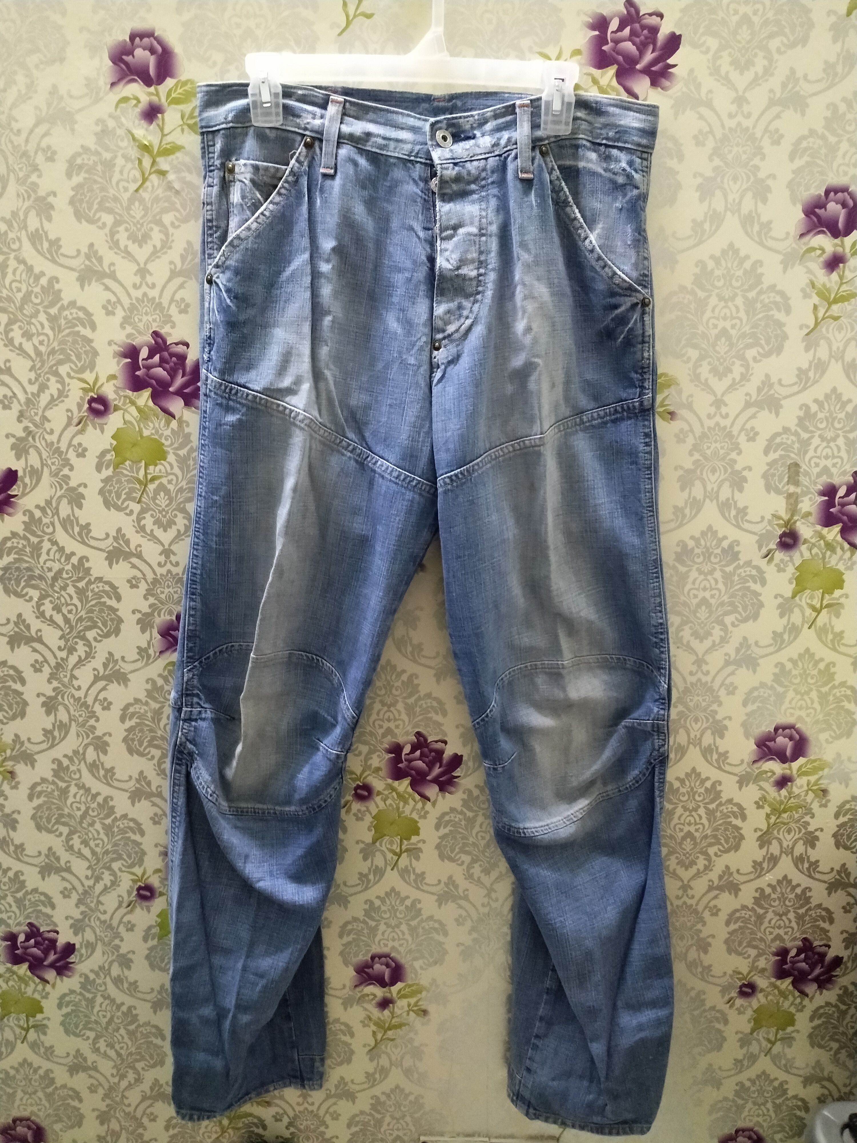 G-Star G-STAR RAW DENIM BIKER JEANS BACK LOGO Size US 32 / EU 48 - 5 Thumbnail