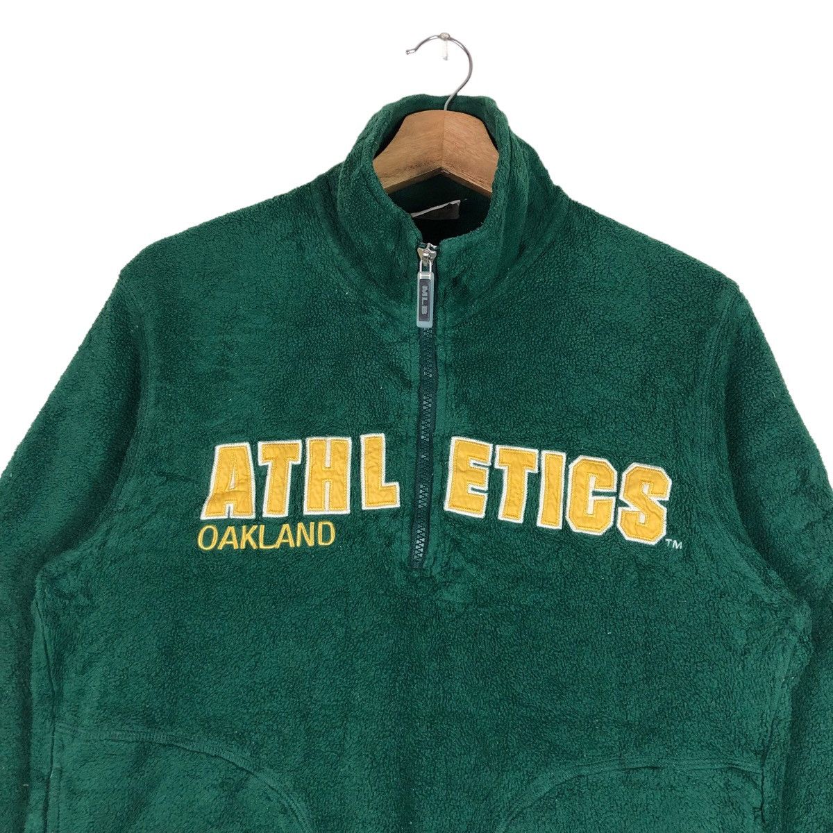 MLB Vintage MLB Oakland Athletics Embroidery Fleece Jacket Size US M / EU 48-50 / 2 - 2 Thumbnail