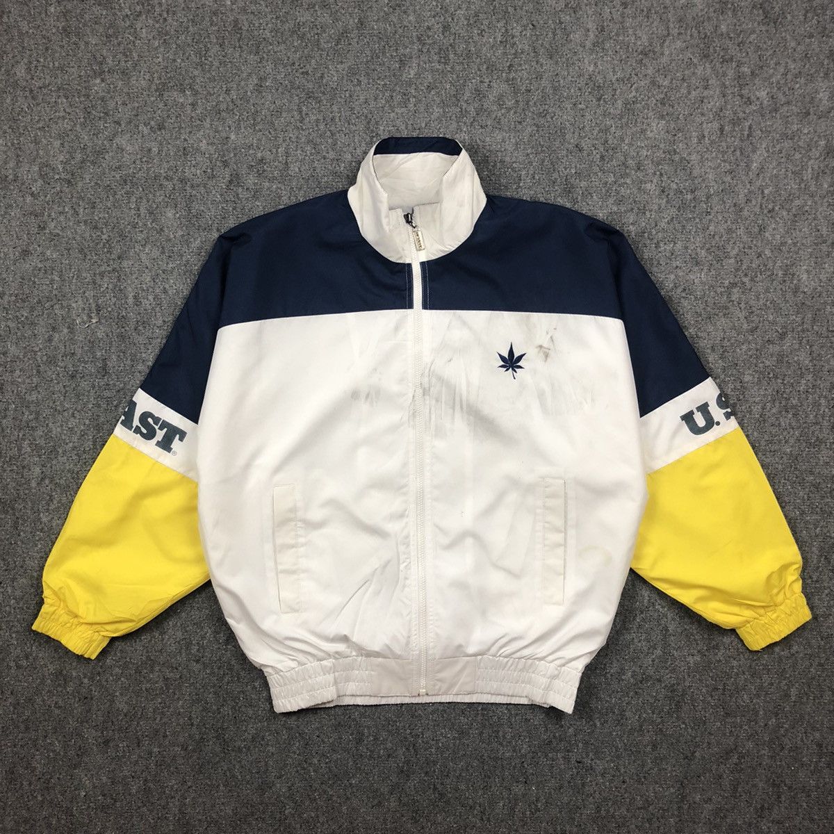 image of Boast Usa Light Zipper Jacket in White, Men's (Size Large)