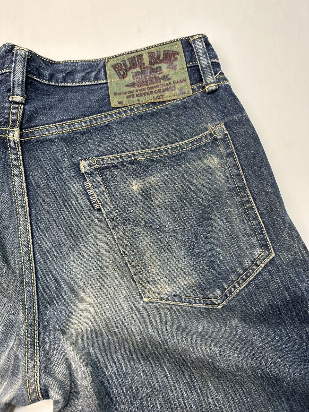 Blue Blue Japan Blue blue Japan HR market raw denim jeans pants Size US 32 / EU 48 - 21 Thumbnail