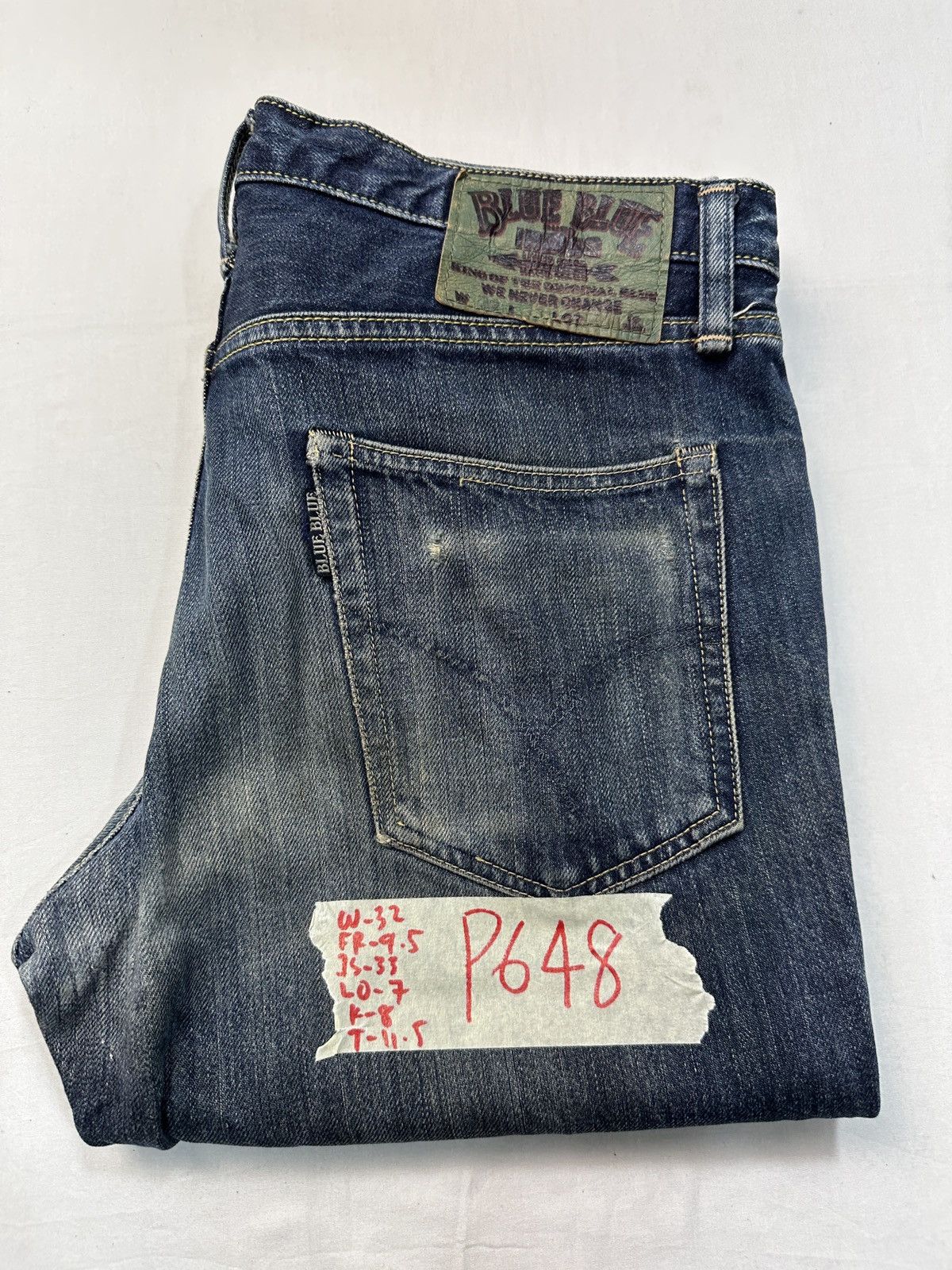 Blue Blue Japan Blue blue Japan HR market raw denim jeans pants Size US 32 / EU 48 - 25 Thumbnail